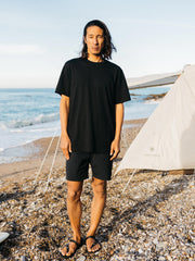 Snow Peak + Finisterre Merino T-Shirt in Black