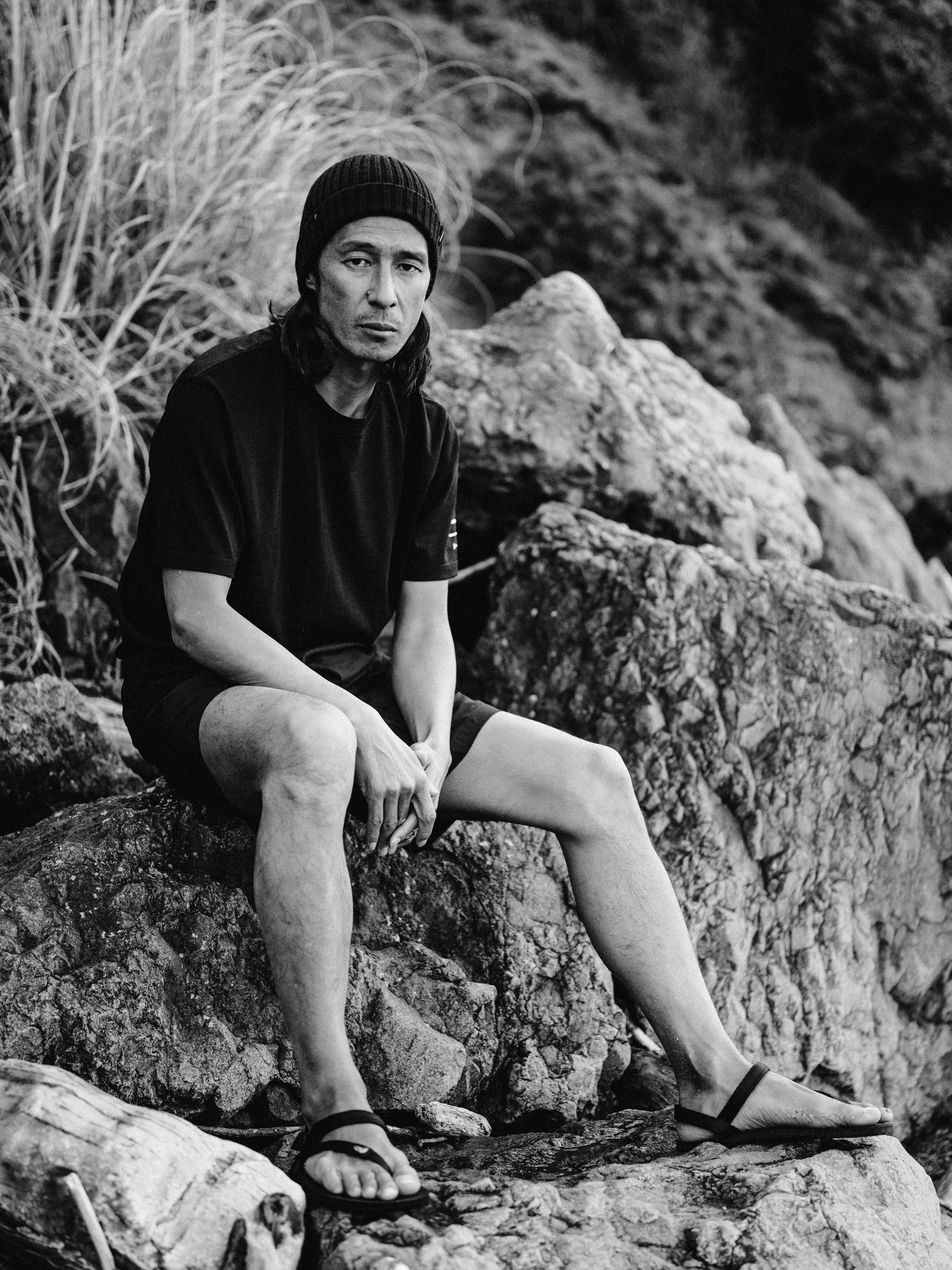Snow Peak + Finisterre Merino T-Shirt in Black