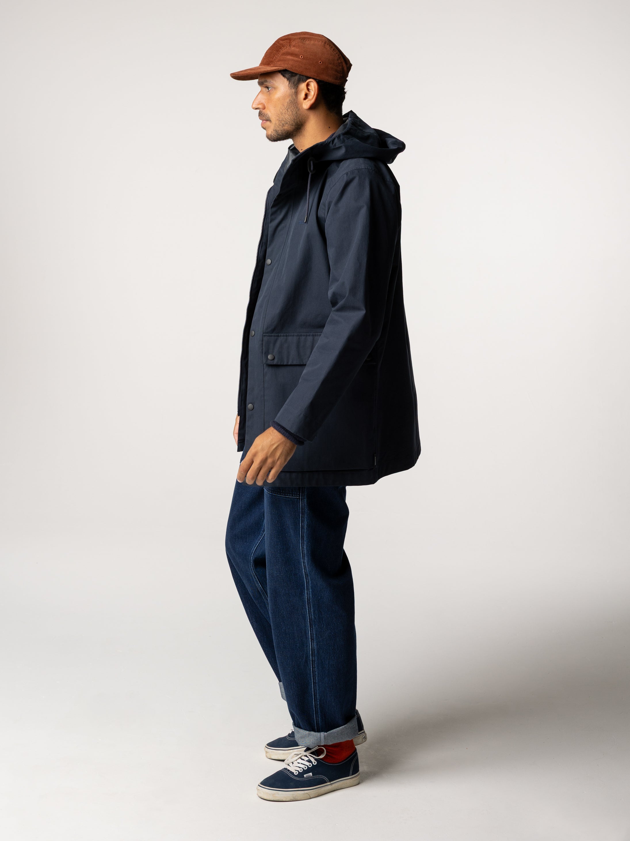 Organic Cotton Jacket in Navy - Litus