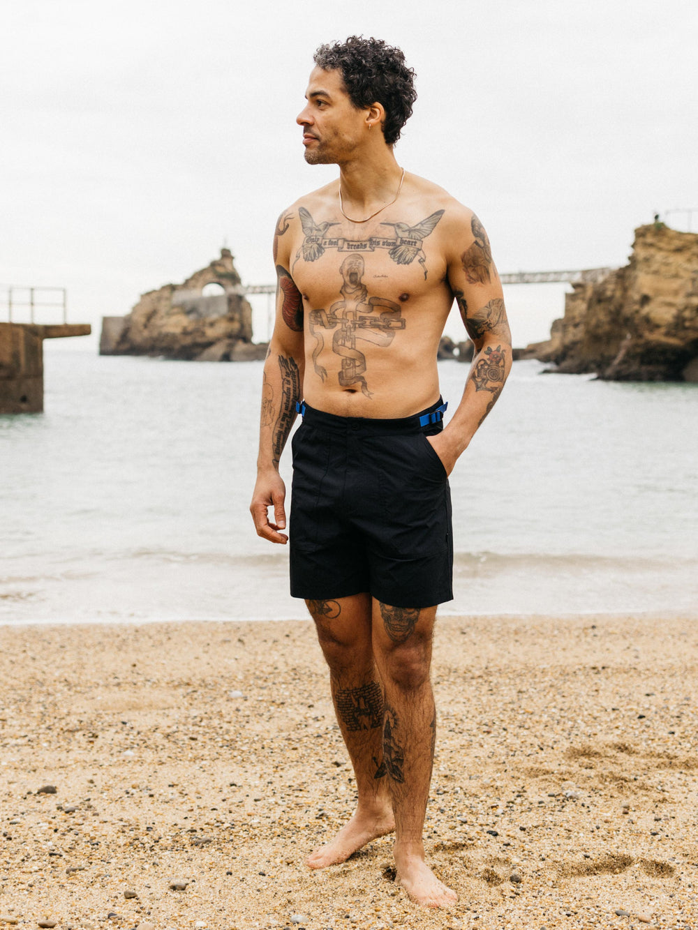 Hybrid Short in Navy - Walker