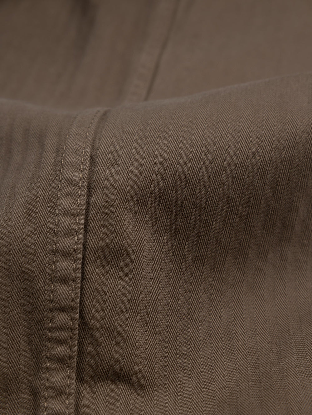 Organic Cotton Barrel Trouser in Brown - Croft