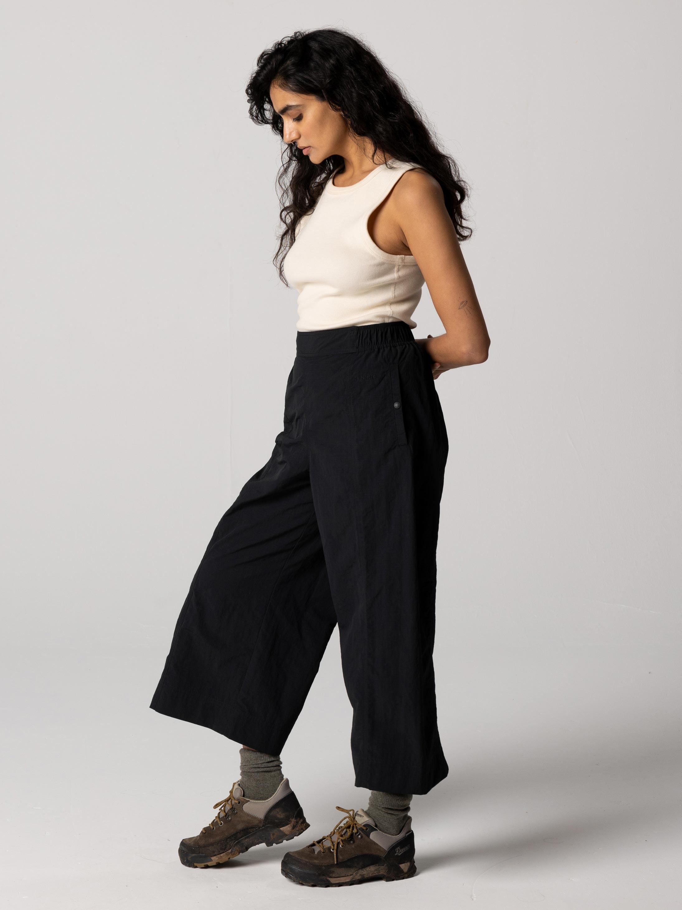 Recycled Culotte in Black - Wander
