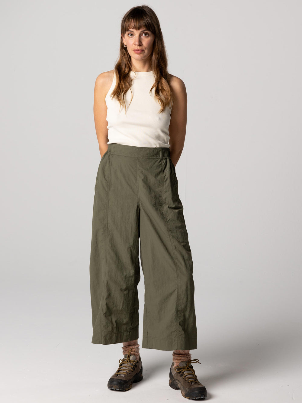Recycled Culotte in Olive - Wander