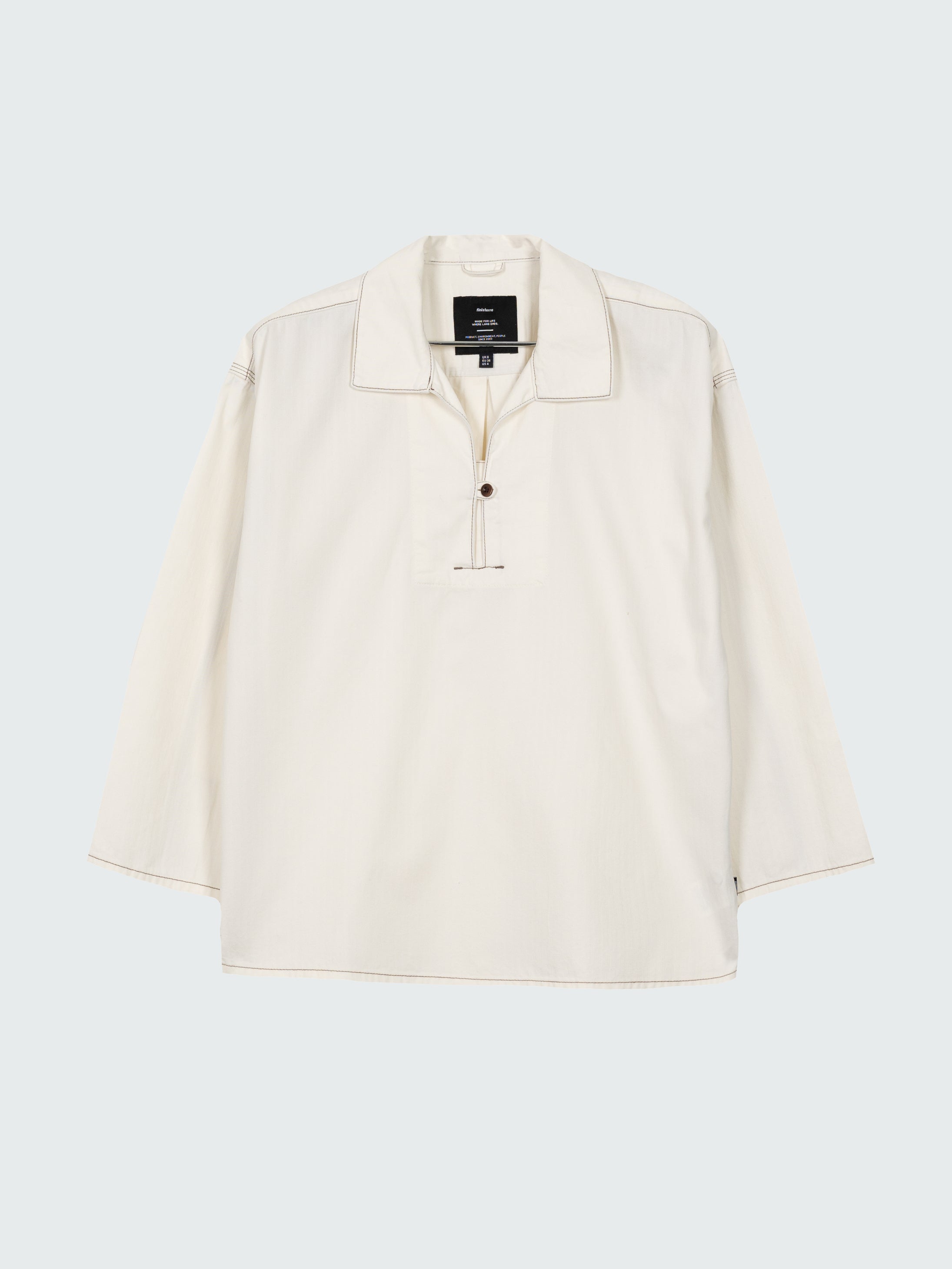 Organic Cotton Smock in Ecru - Croft