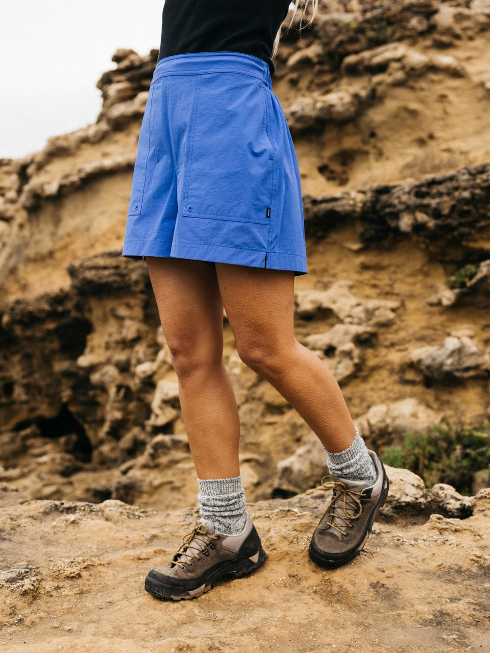 Recycled Hybrid Short in Lake - Walker