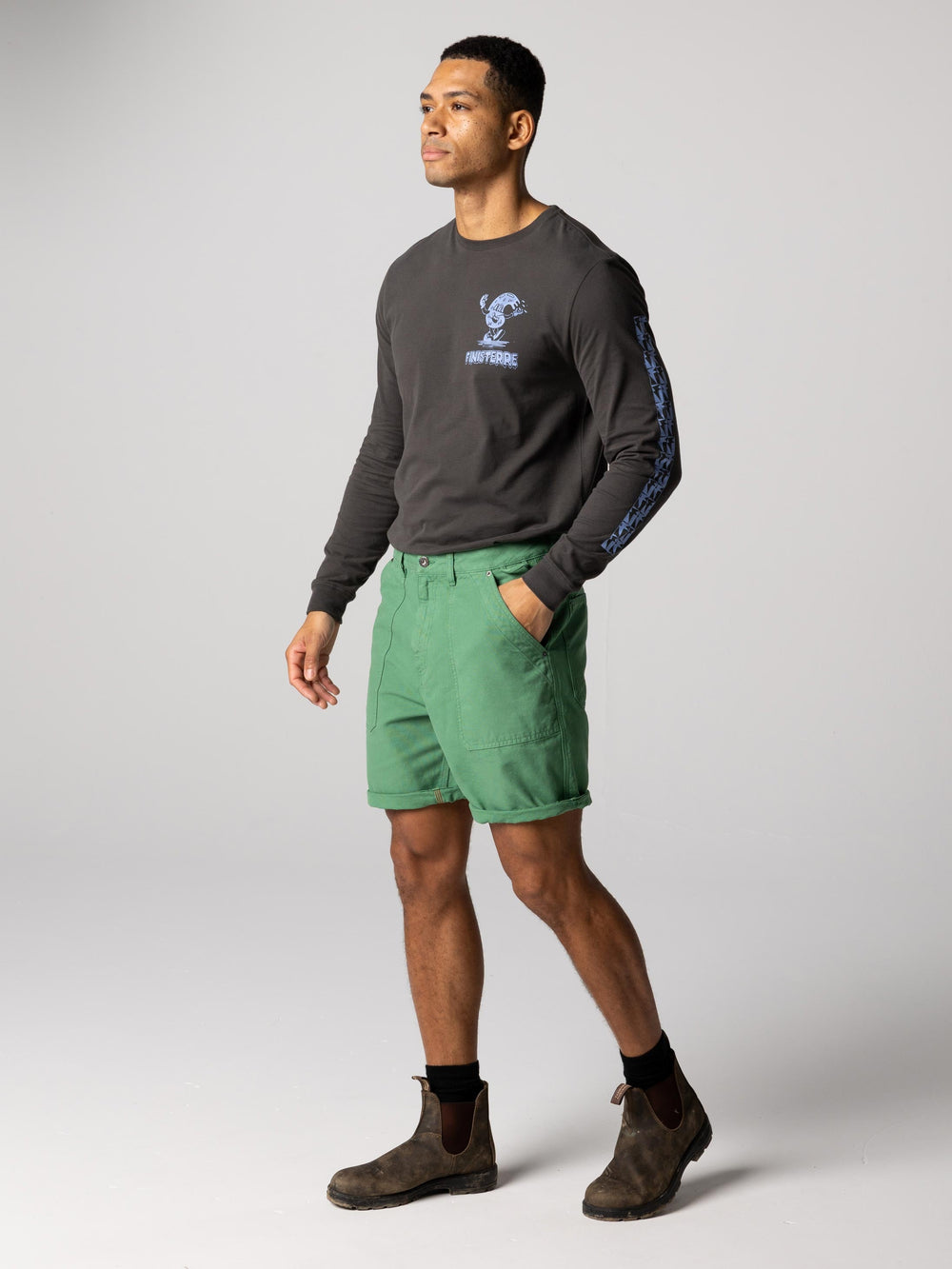 Organic Cotton Short in Green - Basset