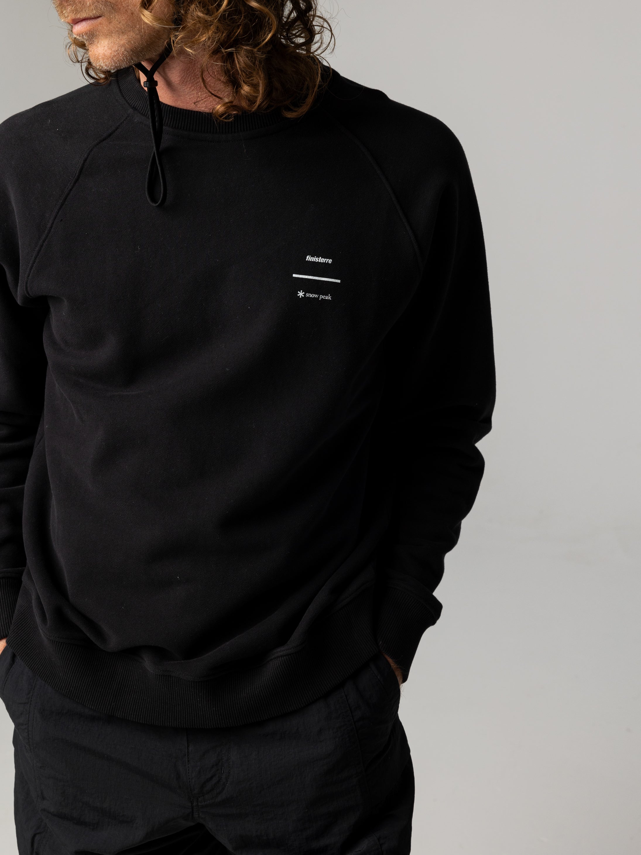 Snow Peak + Finisterre Organic Sweatshirt in Black