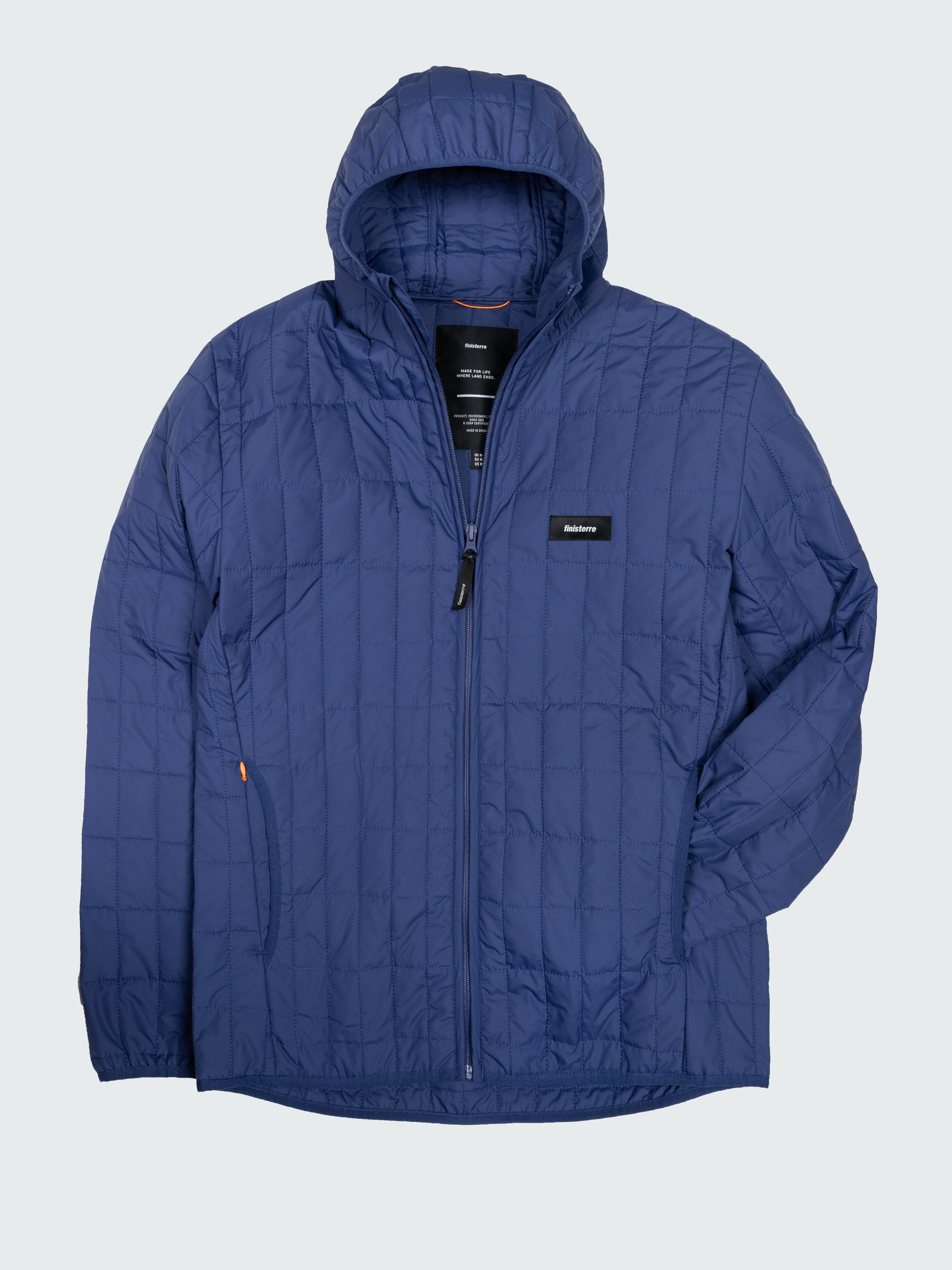 Insulated Hooded Jacket in Navy - Firecrest
