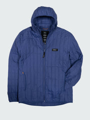 Insulated Hooded Jacket in Navy - Firecrest