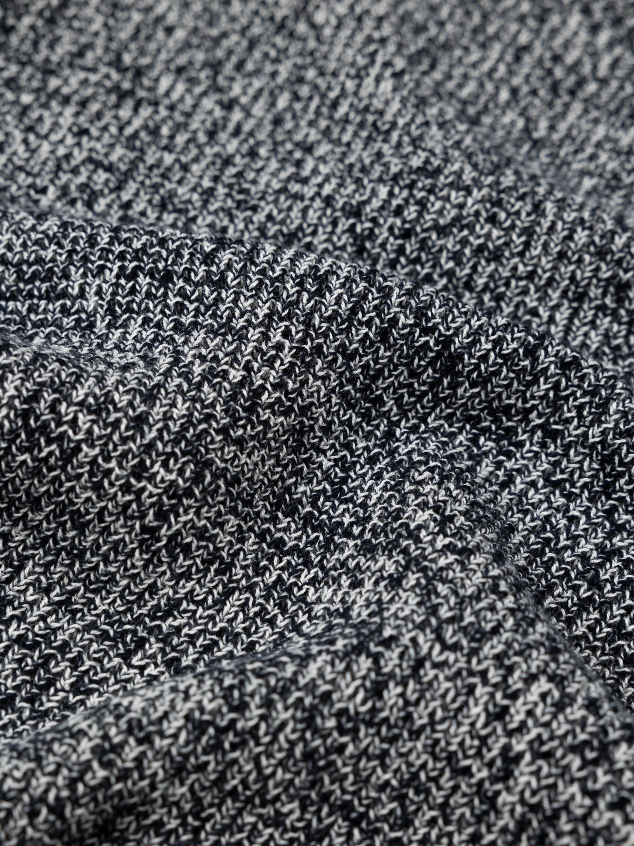Organic Waffle Knit Navy Jumper - Trippet