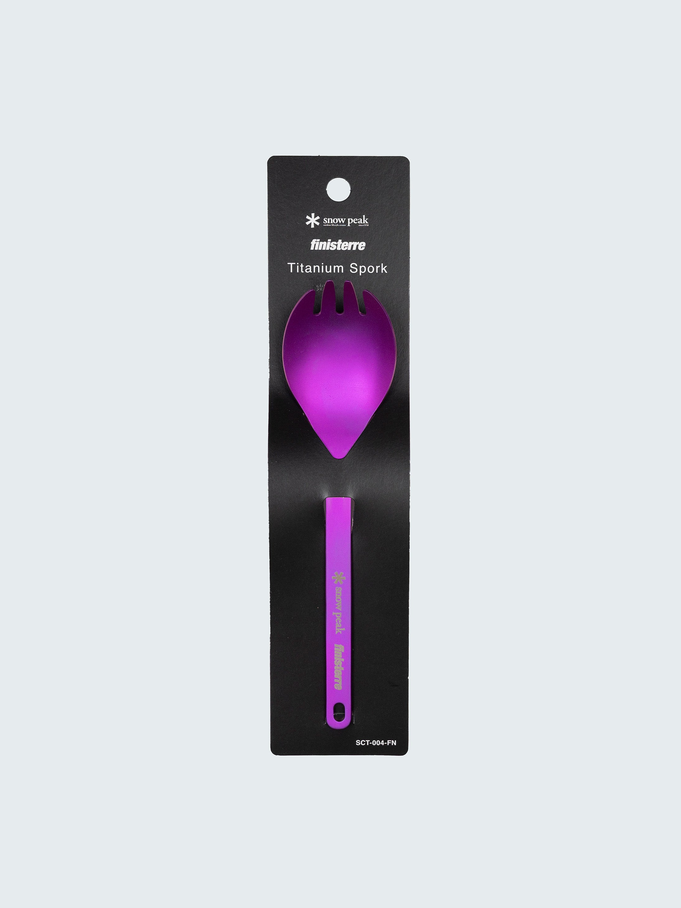 Snow Peak + Finisterre Anodised Titanium Spork in Anodised Pink