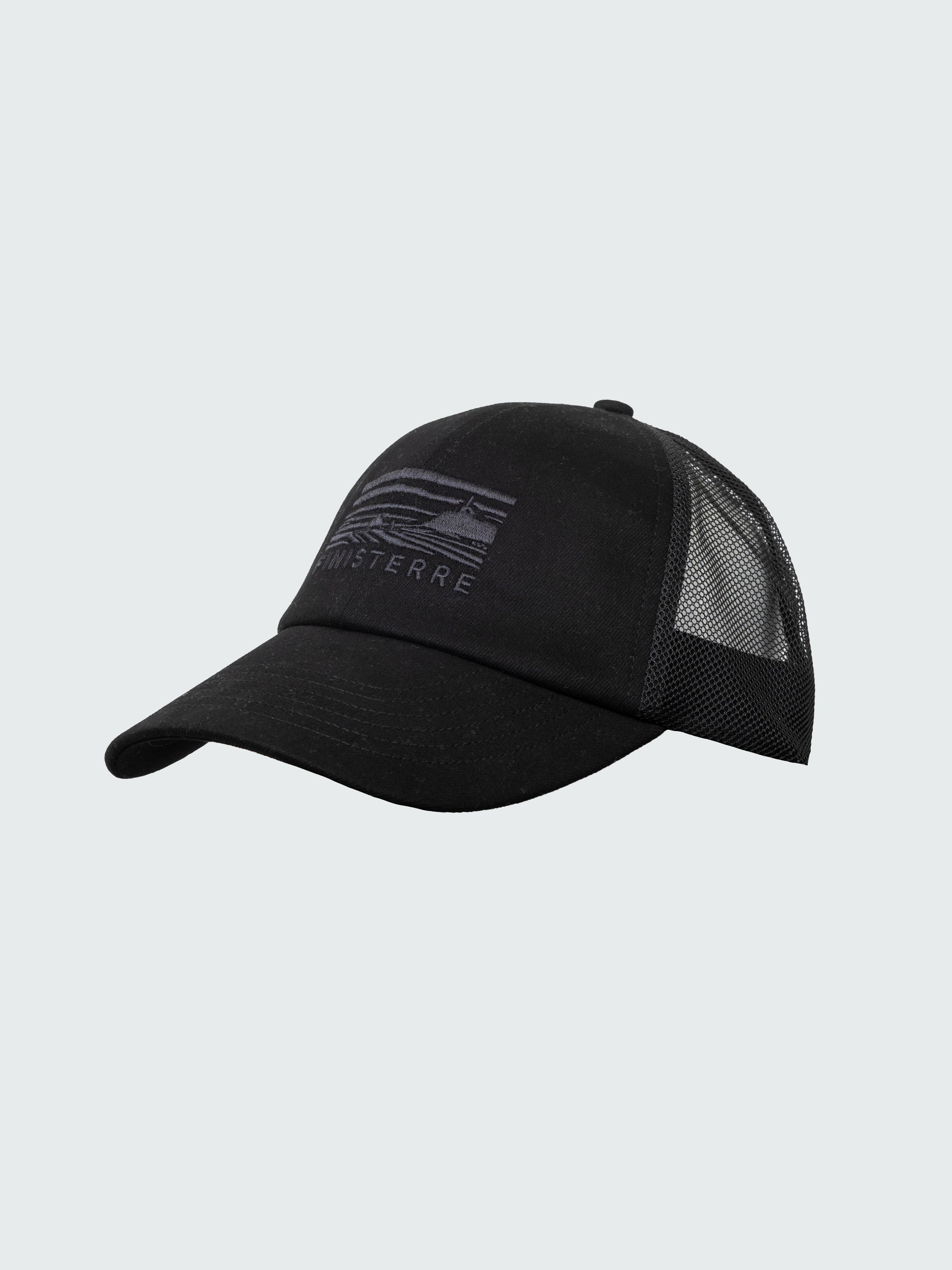 Cape Low-Pro Trucker Cap in Black