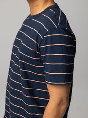 Organic Cotton T-Shirt in Navy Stripe - Channel