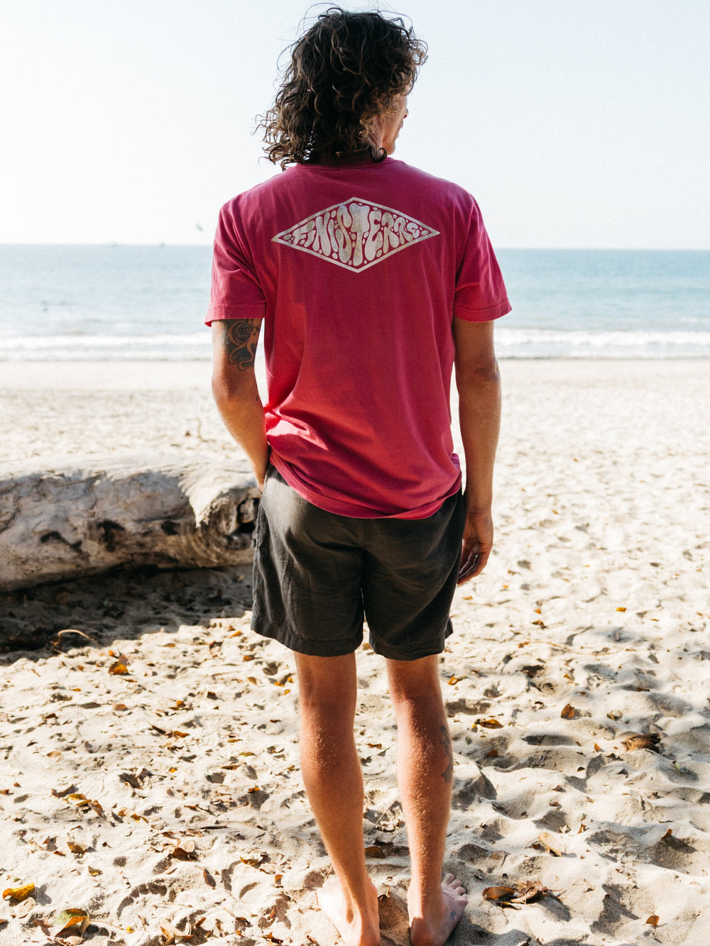 Organic Cotton T-Shirt in Pink - Diamond Spray
