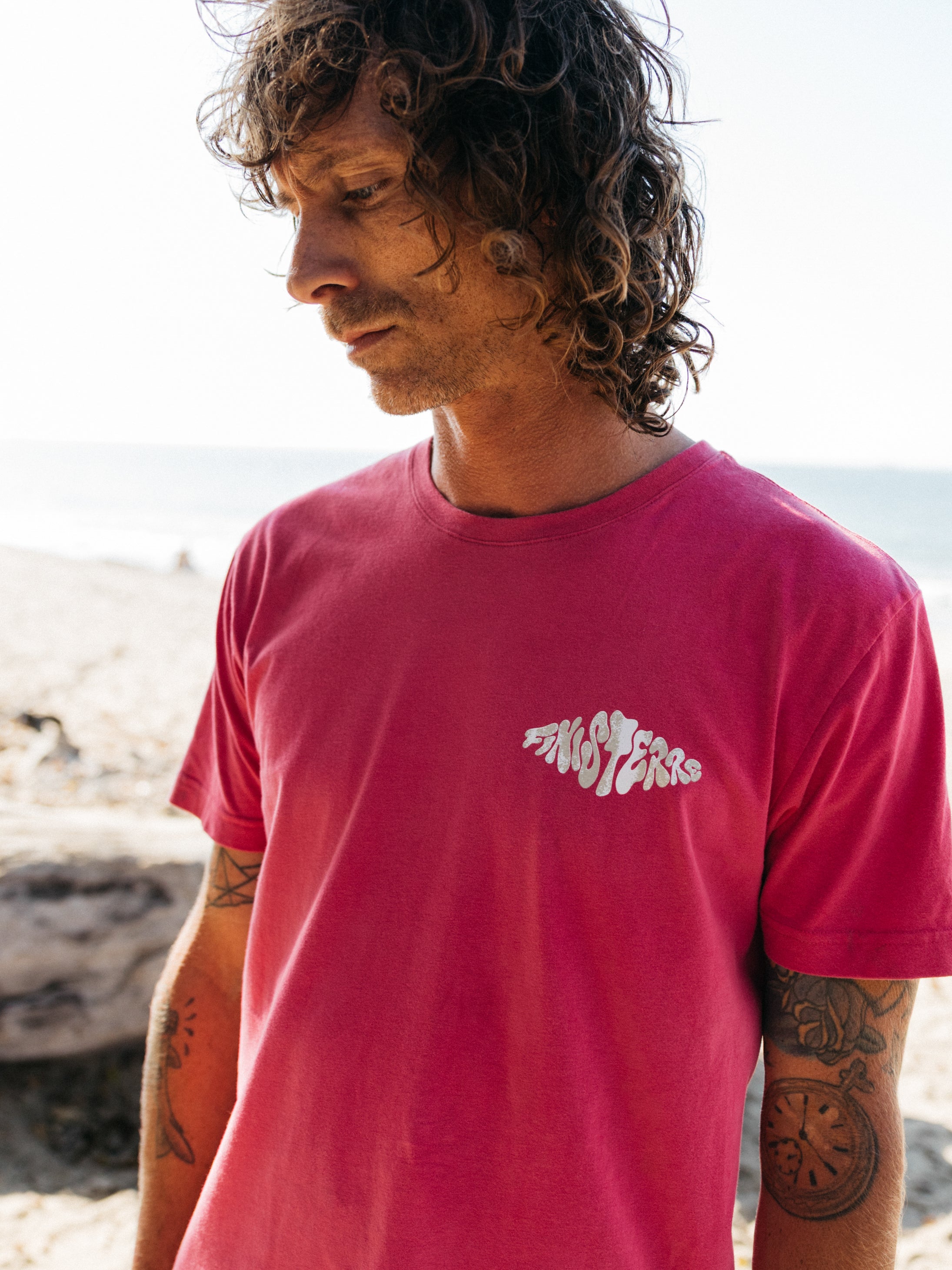 Organic Cotton T-Shirt in Pink - Diamond Spray