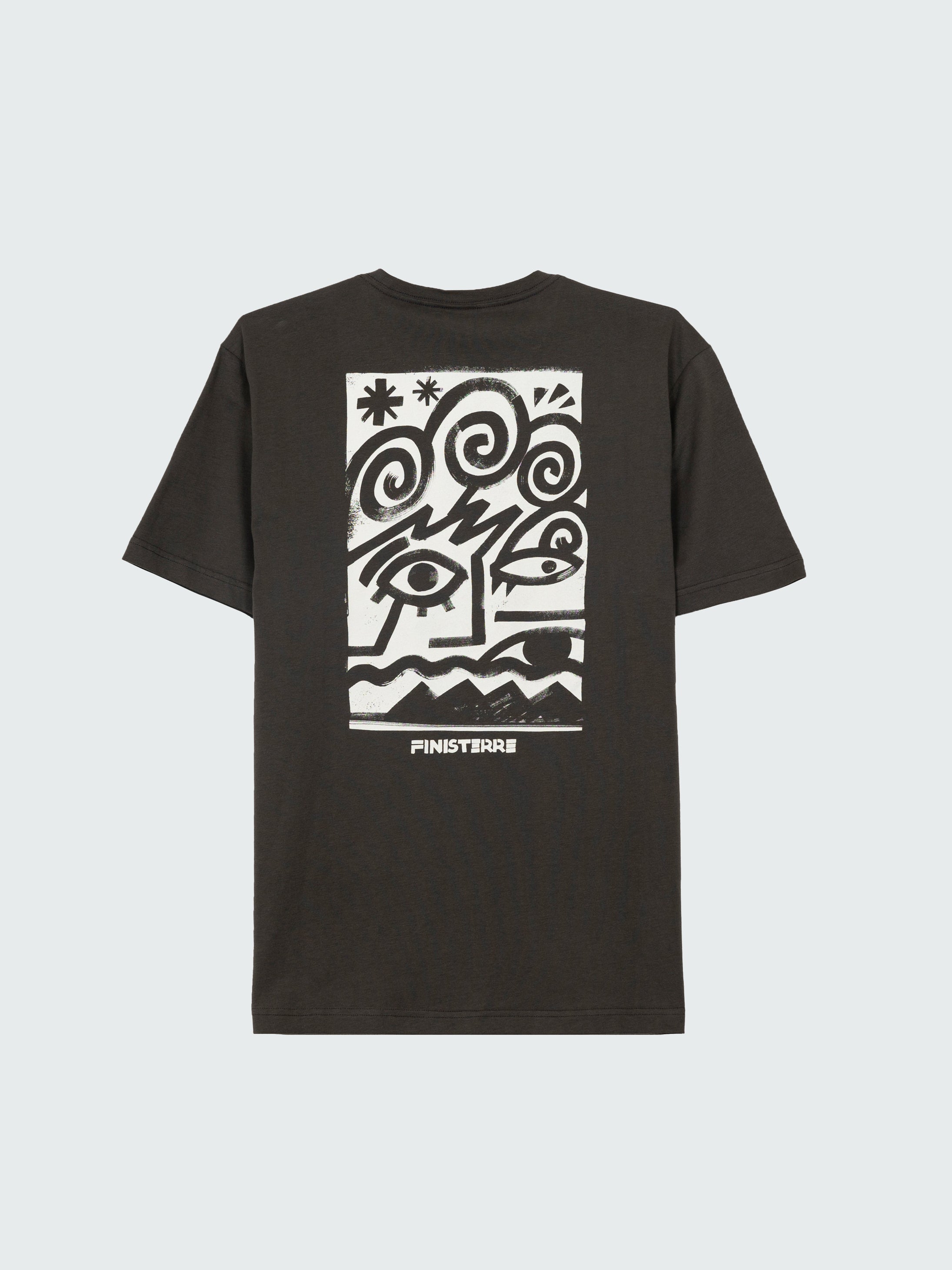 Organic Cotton T-Shirt in Black - Factory Surf