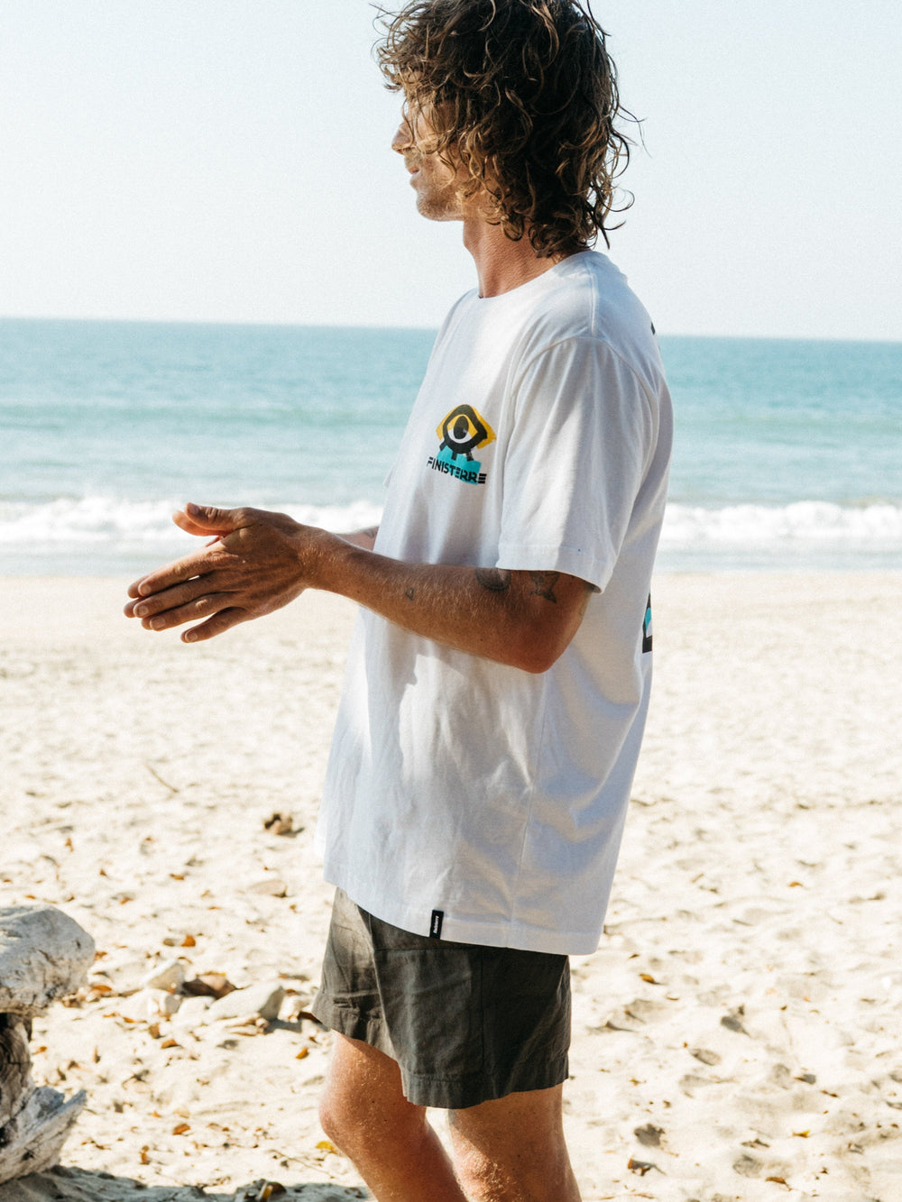 Organic Cotton T-Shirt in White - Factory Surf