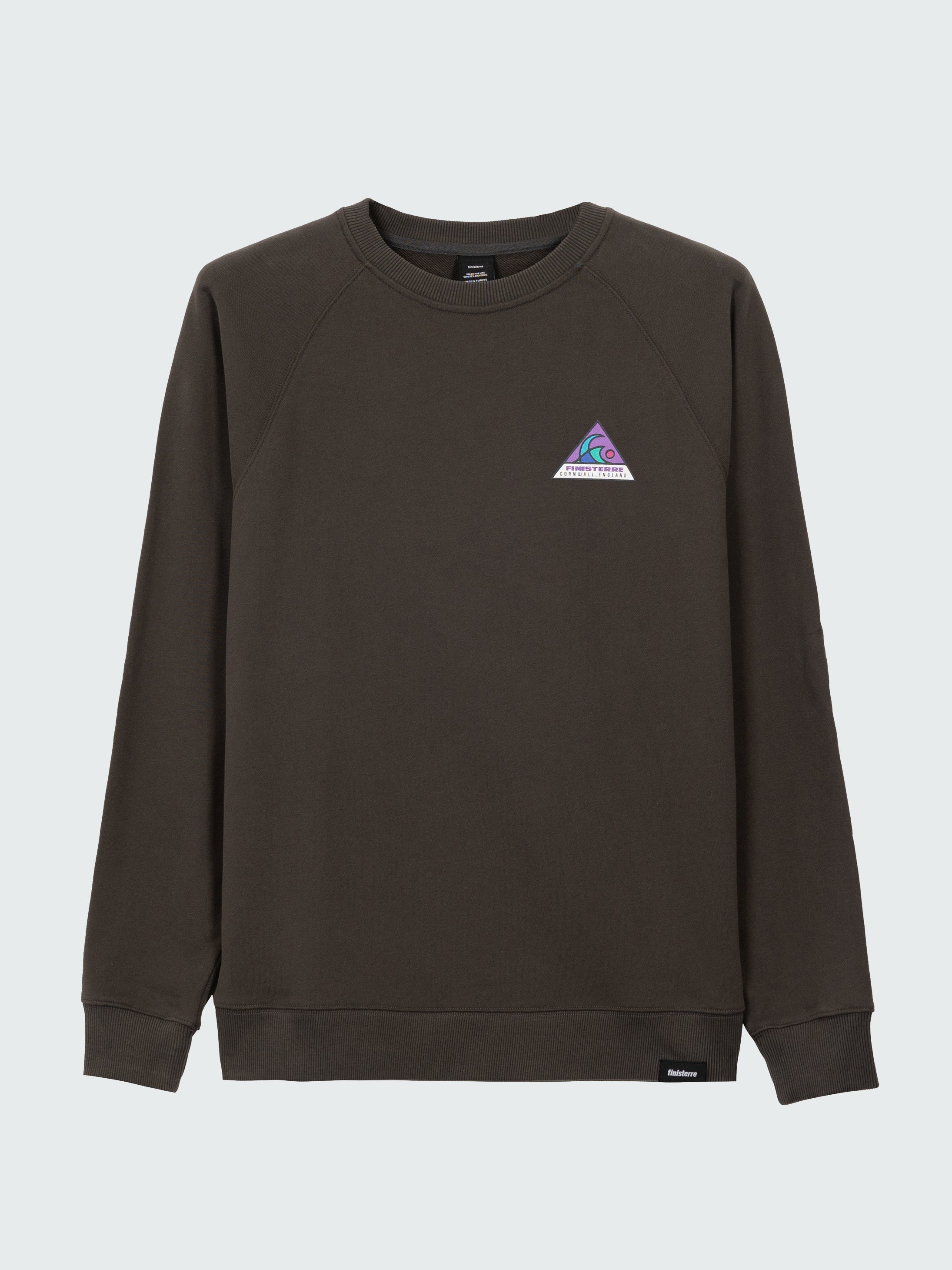 Organic Cotton Sweatshirt in Black - Future Wave
