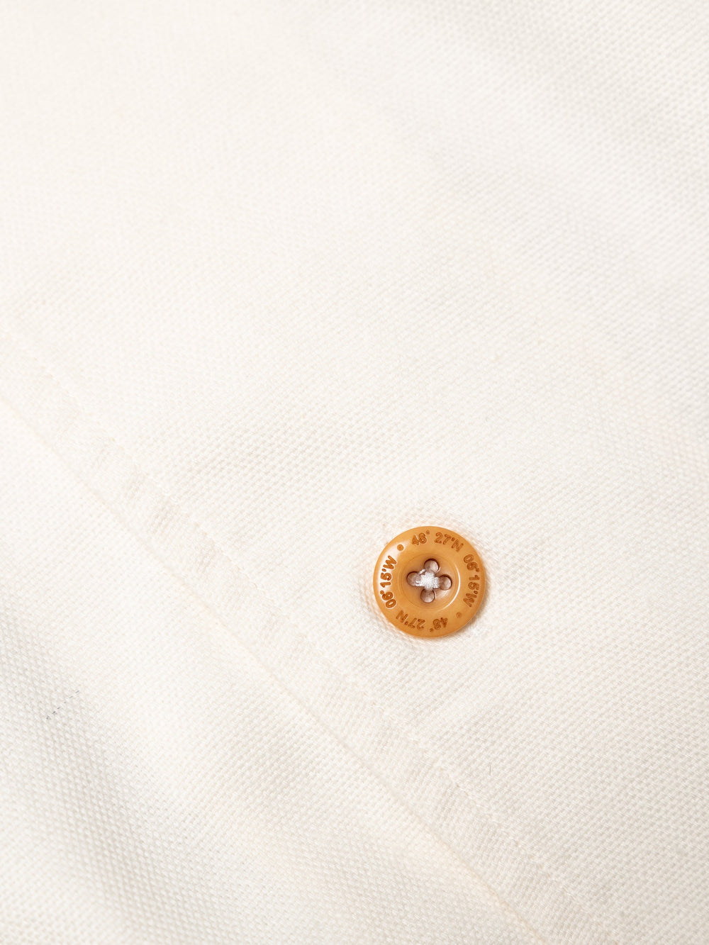 Cotton Short Sleeve Shirt in Ecru - Hendra