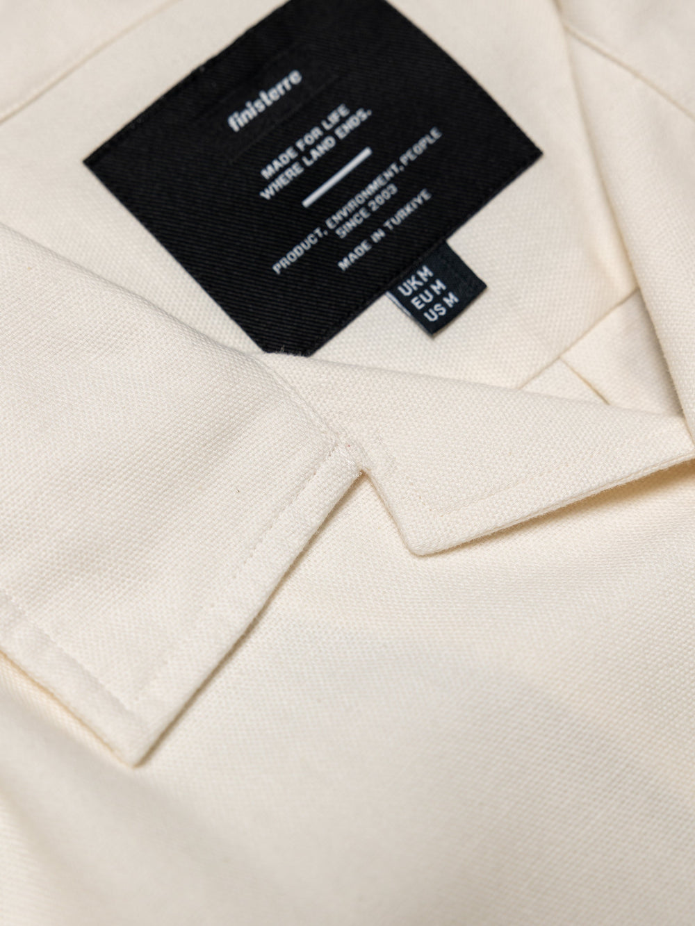 Cotton Short Sleeve Shirt in Ecru - Hendra