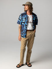 Linen Shirt in Shibori Print - Hendra