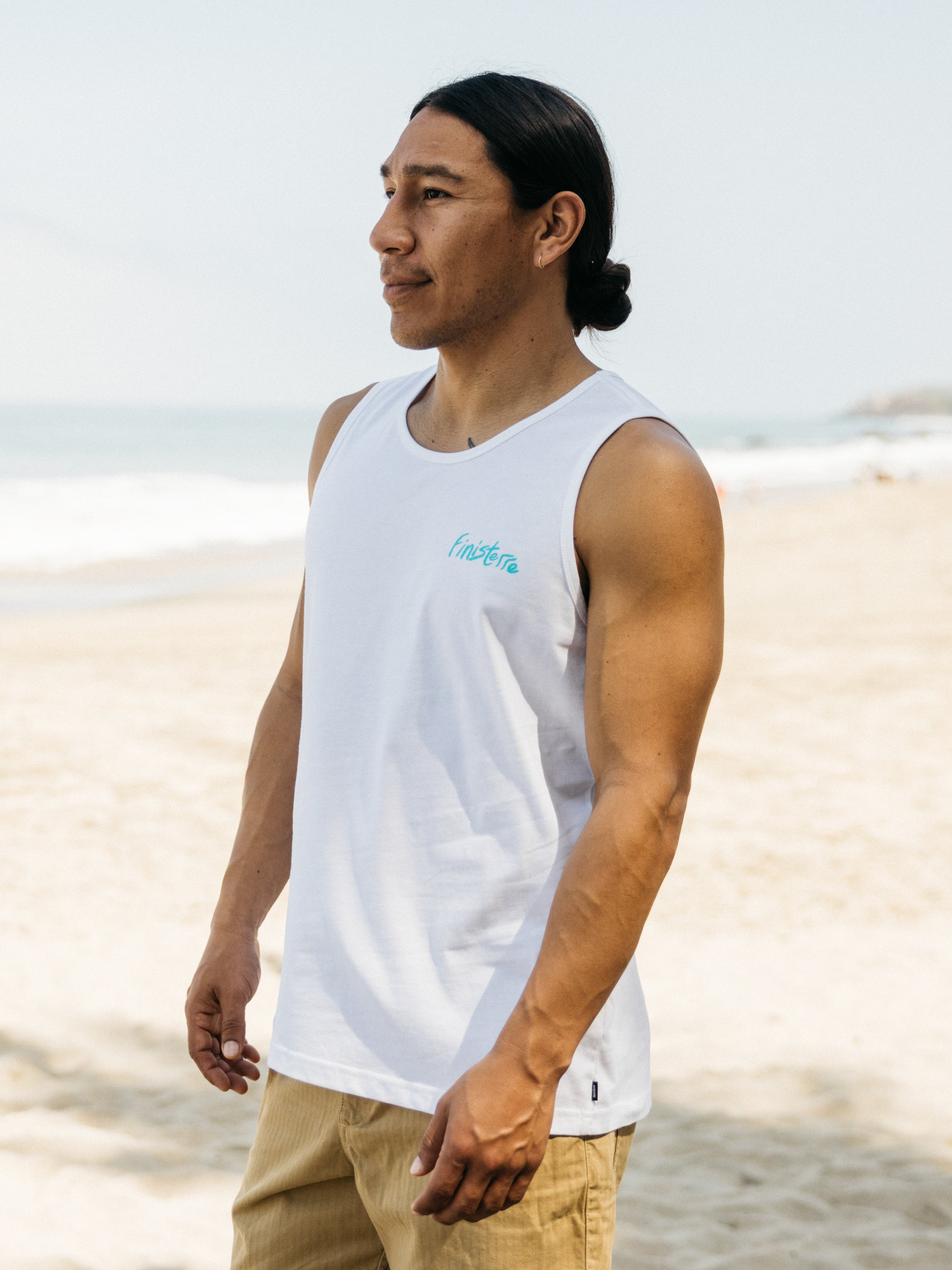 Organic Cotton Vest in White - Howl