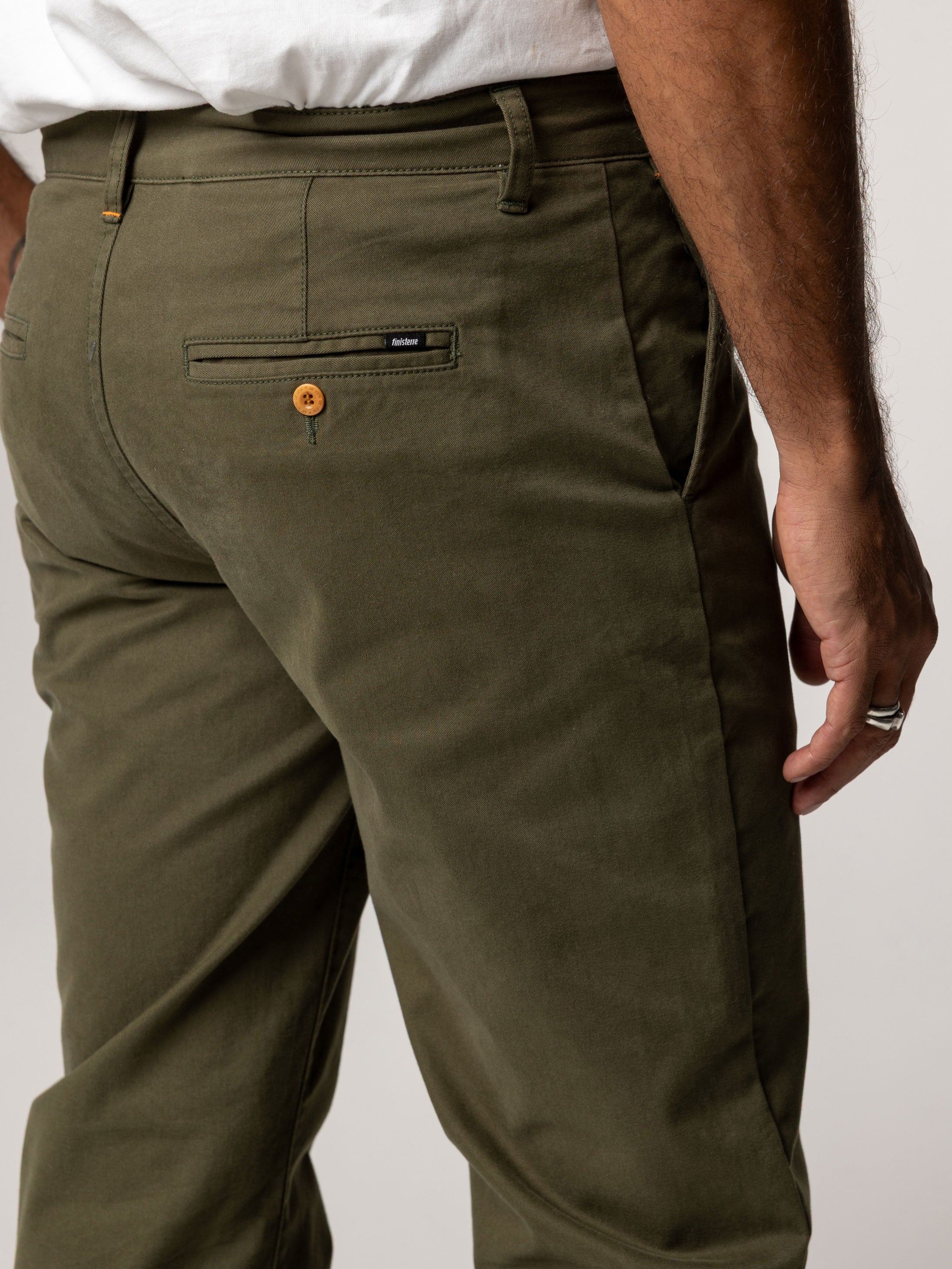 Organic Cotton Chino in Olive - Rincon
