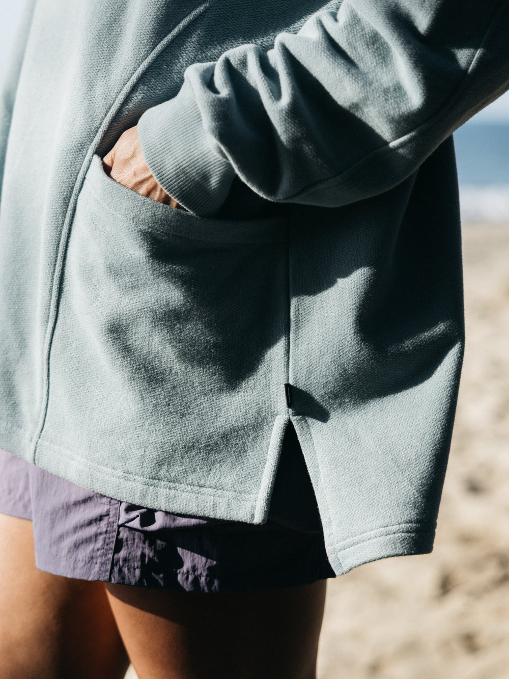 Vintage Inspired Blue Stone Sweatshirt - Awen