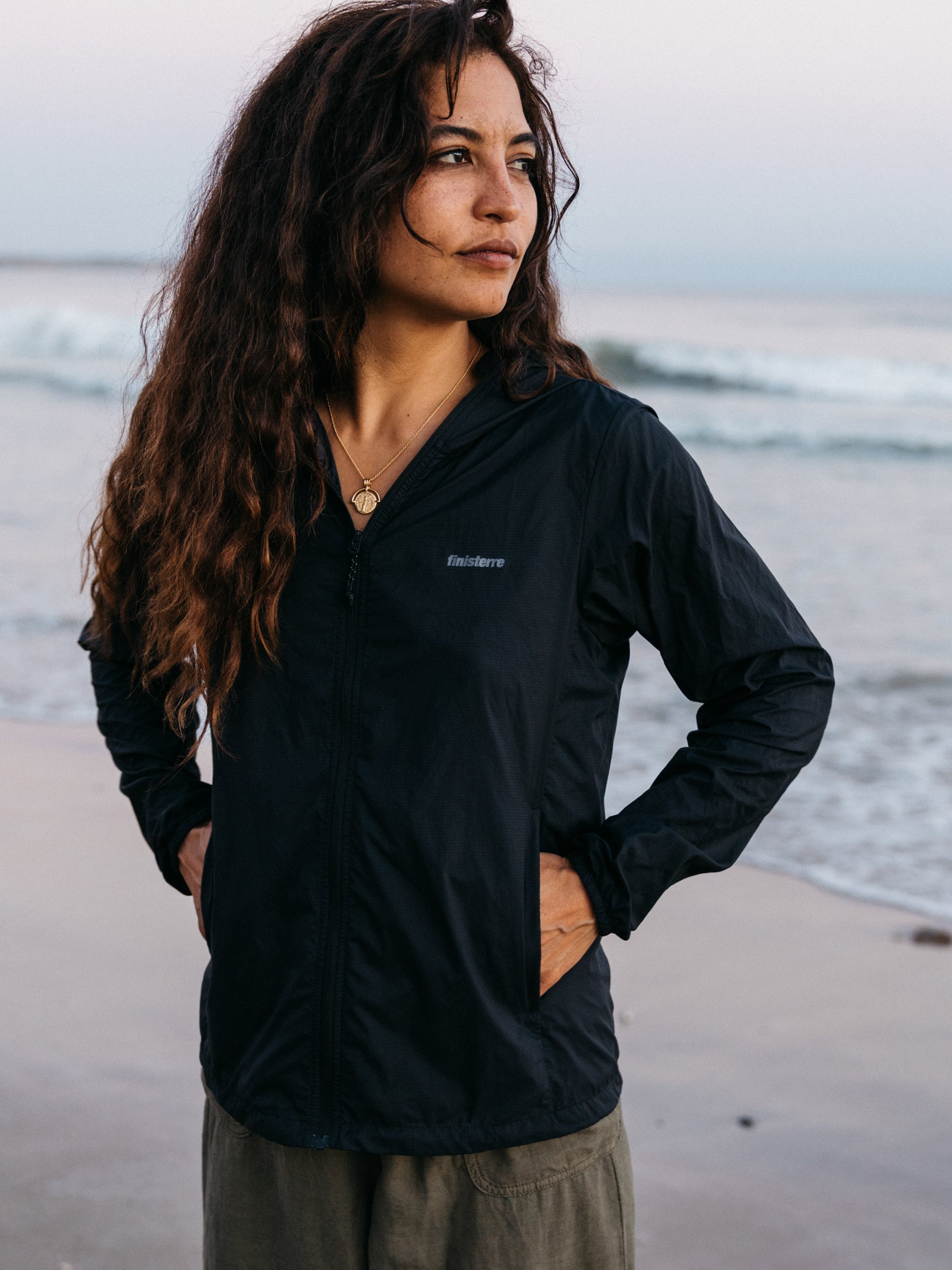 Recycled Windcheater Jacket in Black - Forecast