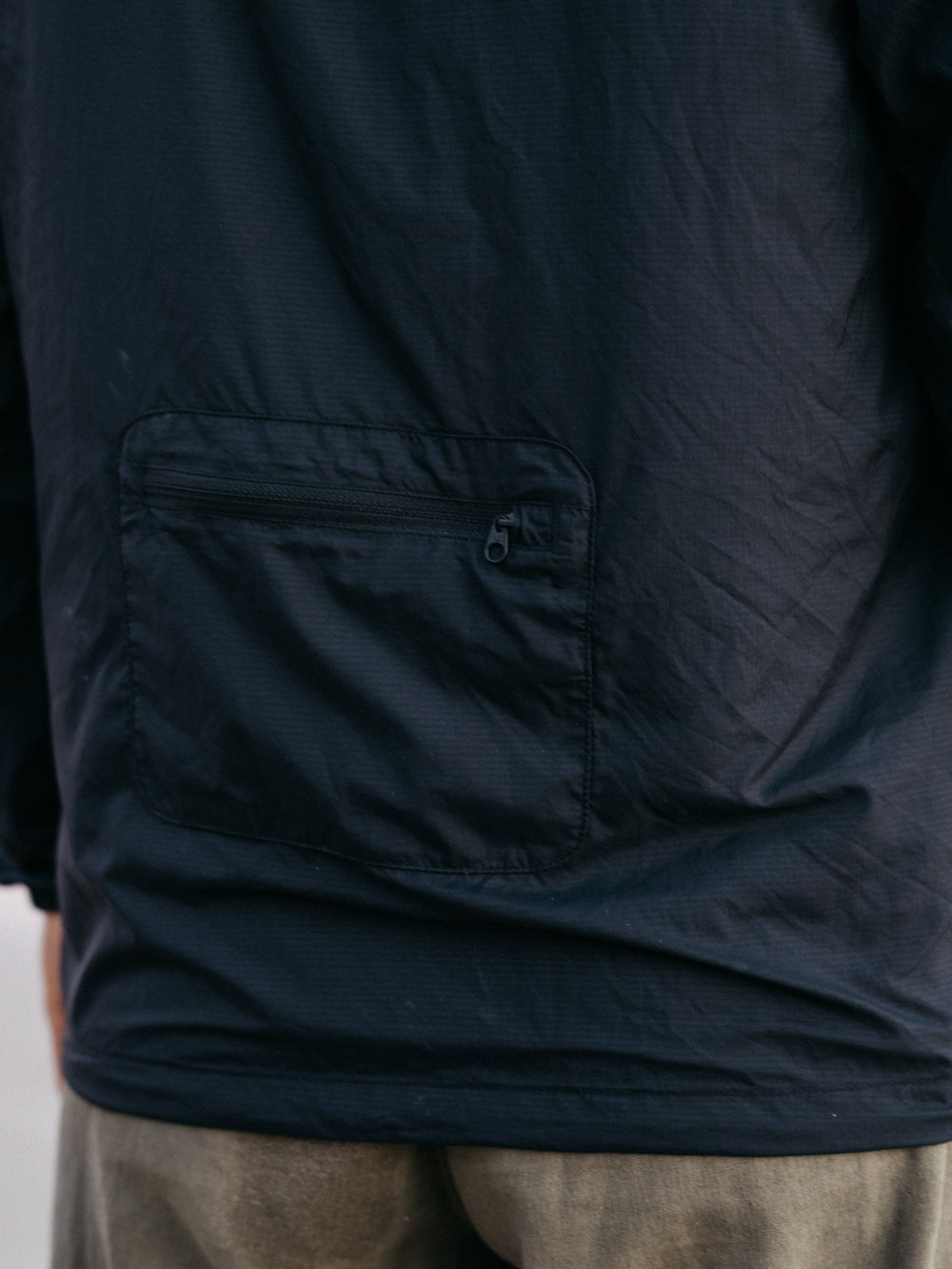 Recycled Windcheater Jacket in Black - Forecast