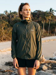 Recycled Windcheater Jacket in Olive - Forecast