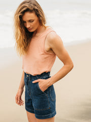 Hemp Vest in Clay - Riviera