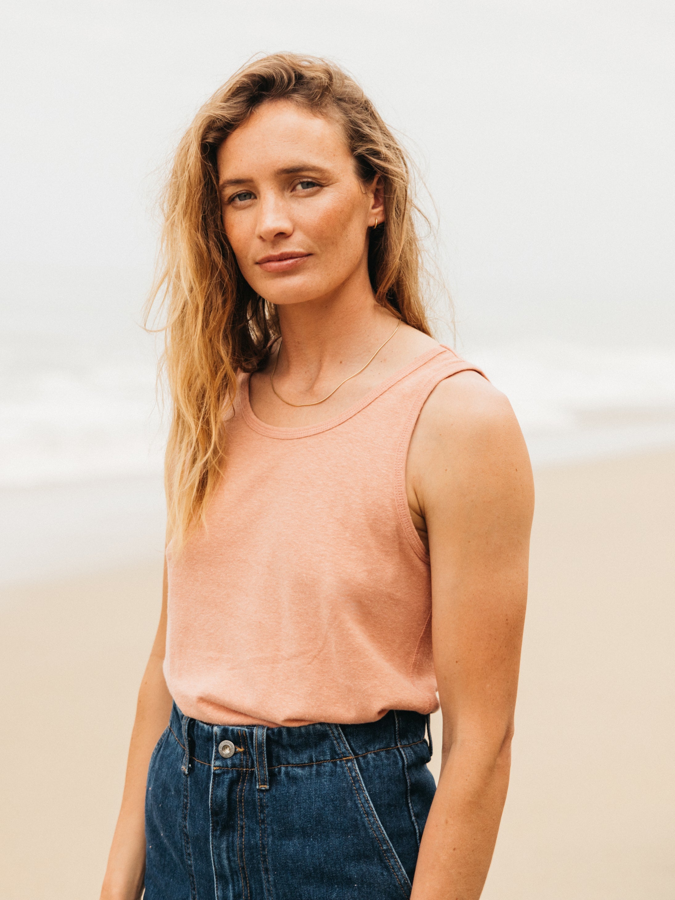 Hemp Vest in Clay - Riviera
