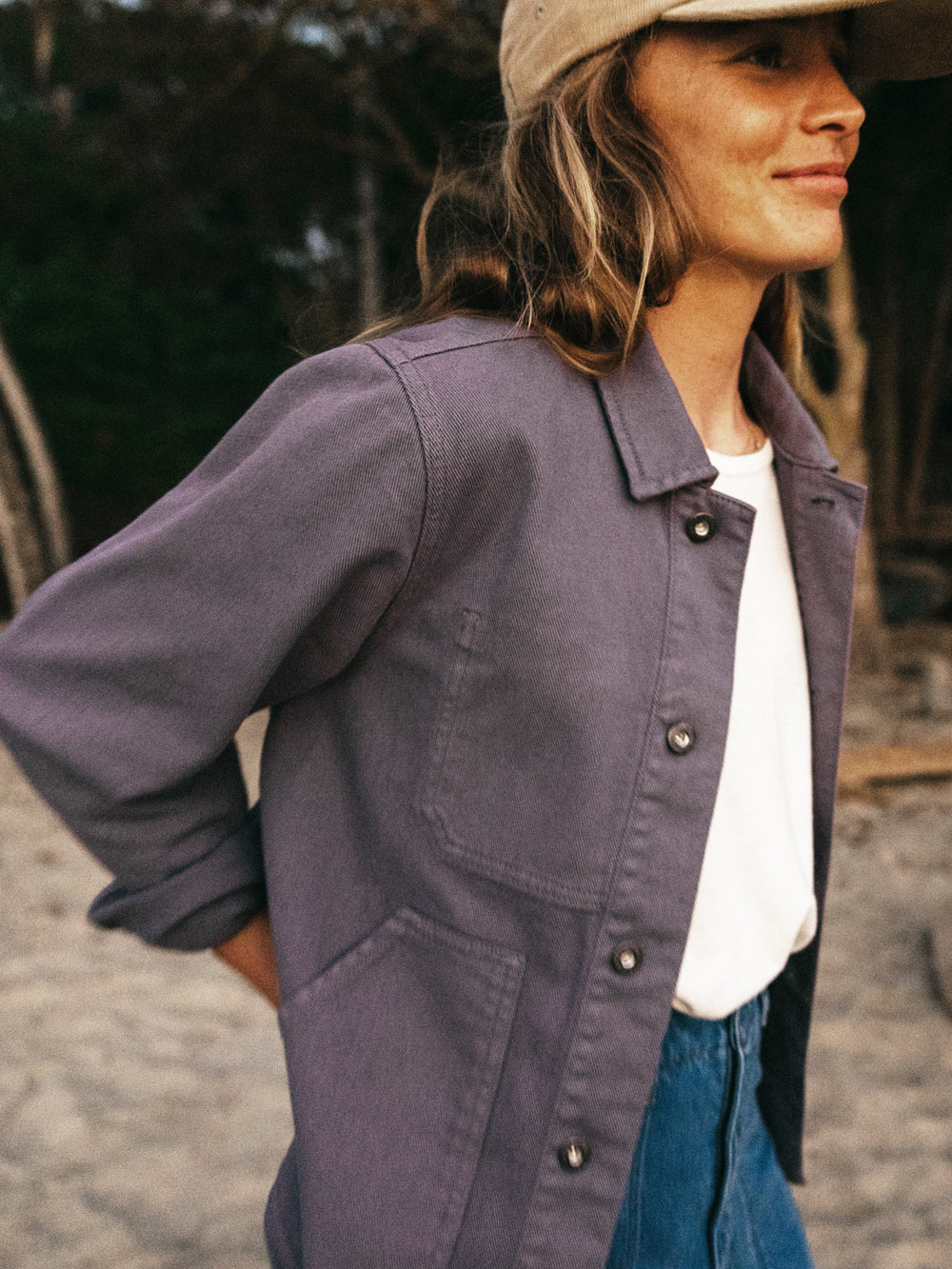 Yarrel Chore Jacket in Violet Sky