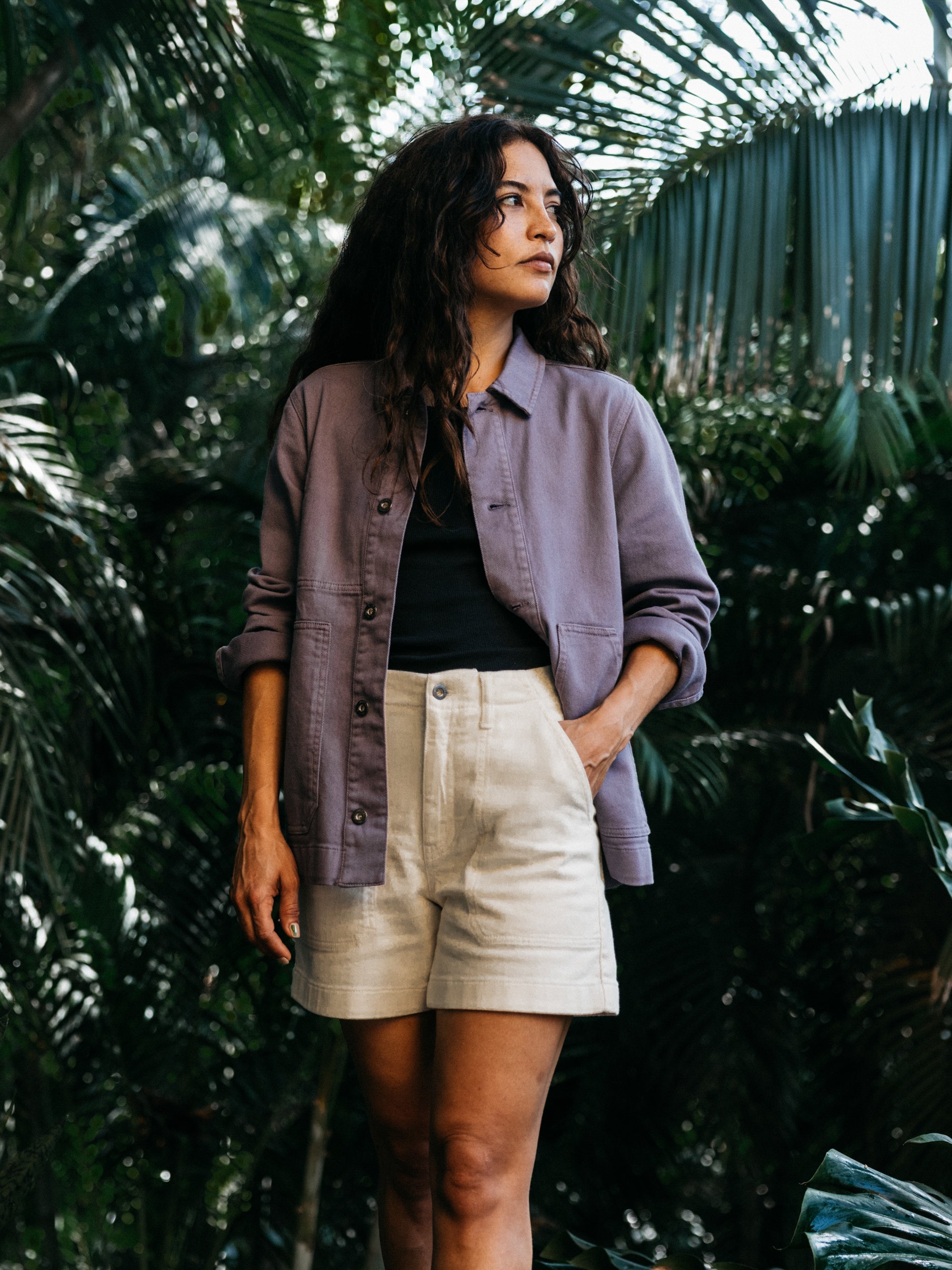 Yarrel Chore Jacket in Violet Sky