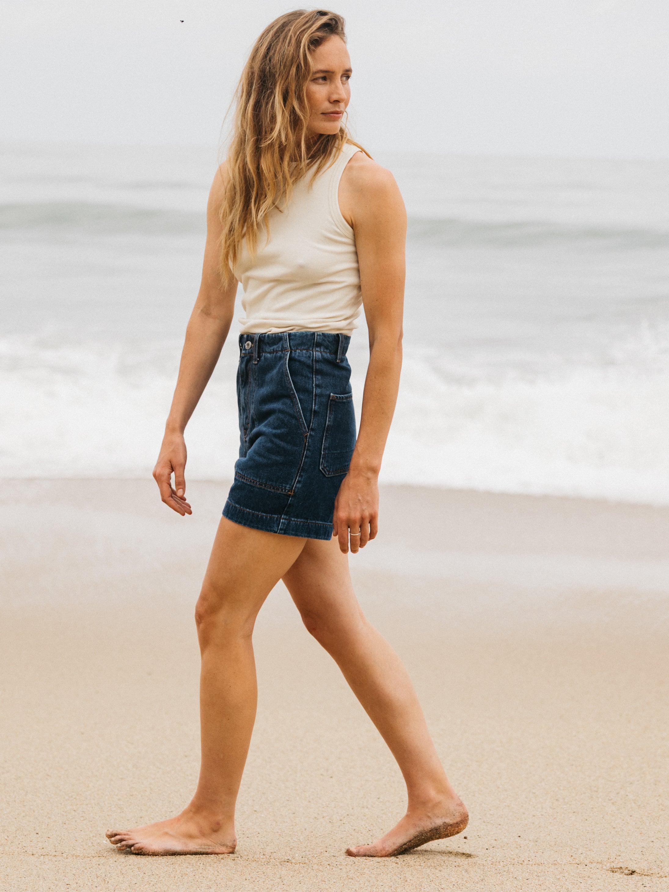 Denim Short in Dark Indigo - Yarrel