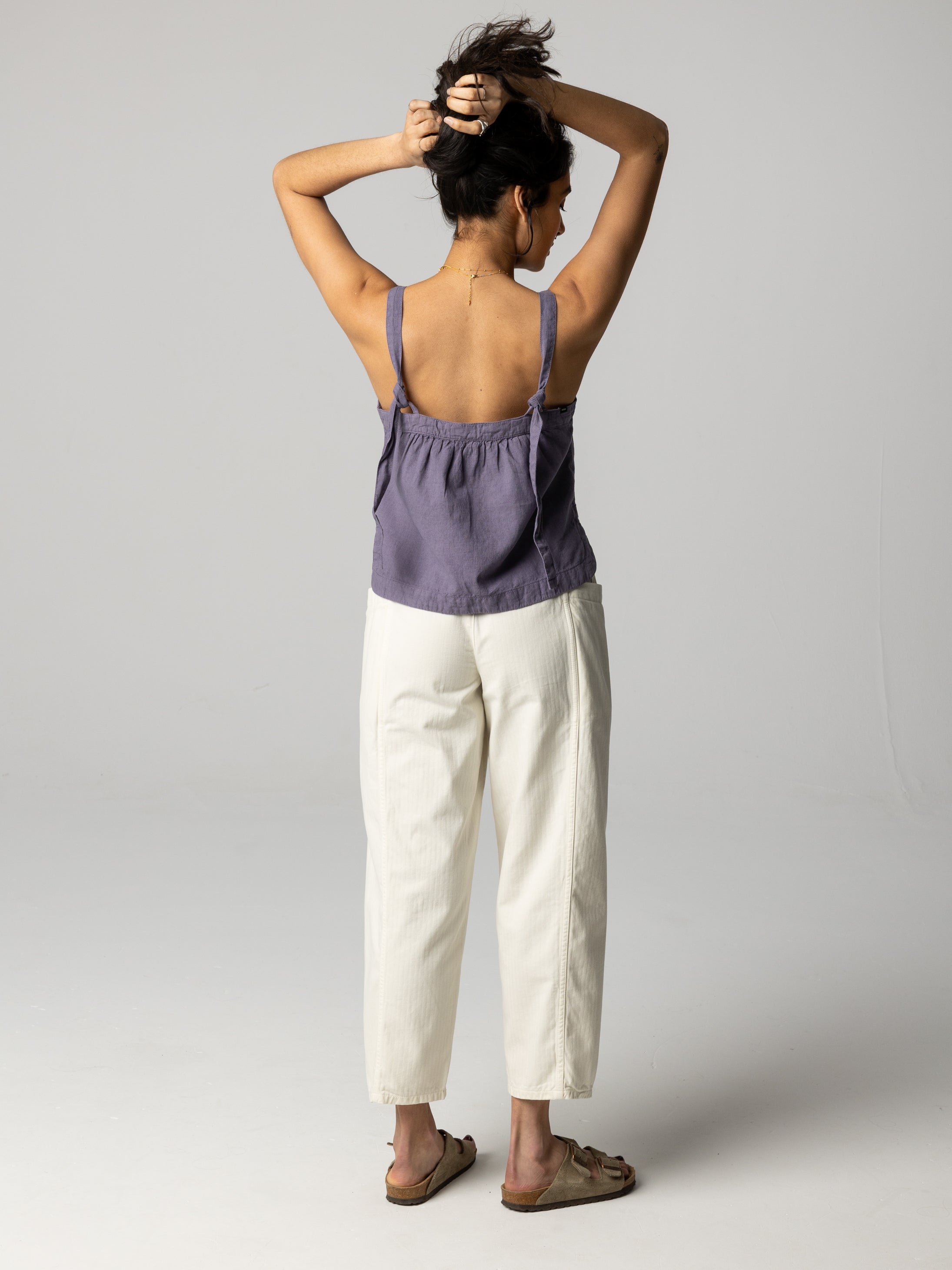 Hemp Cami Top in Purple - Morva