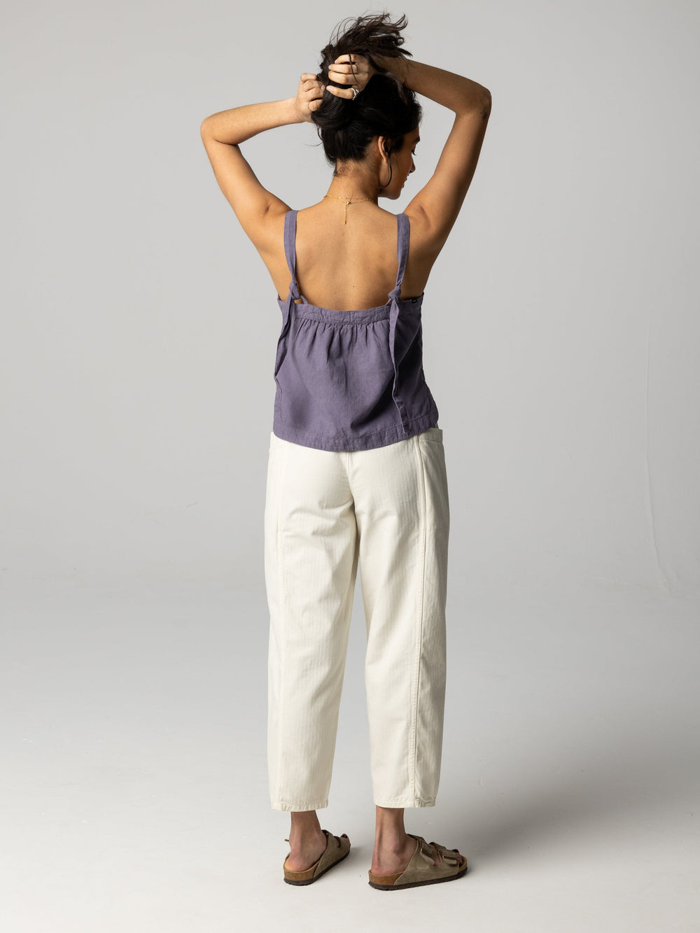 Hemp Cami Top in Purple - Morva