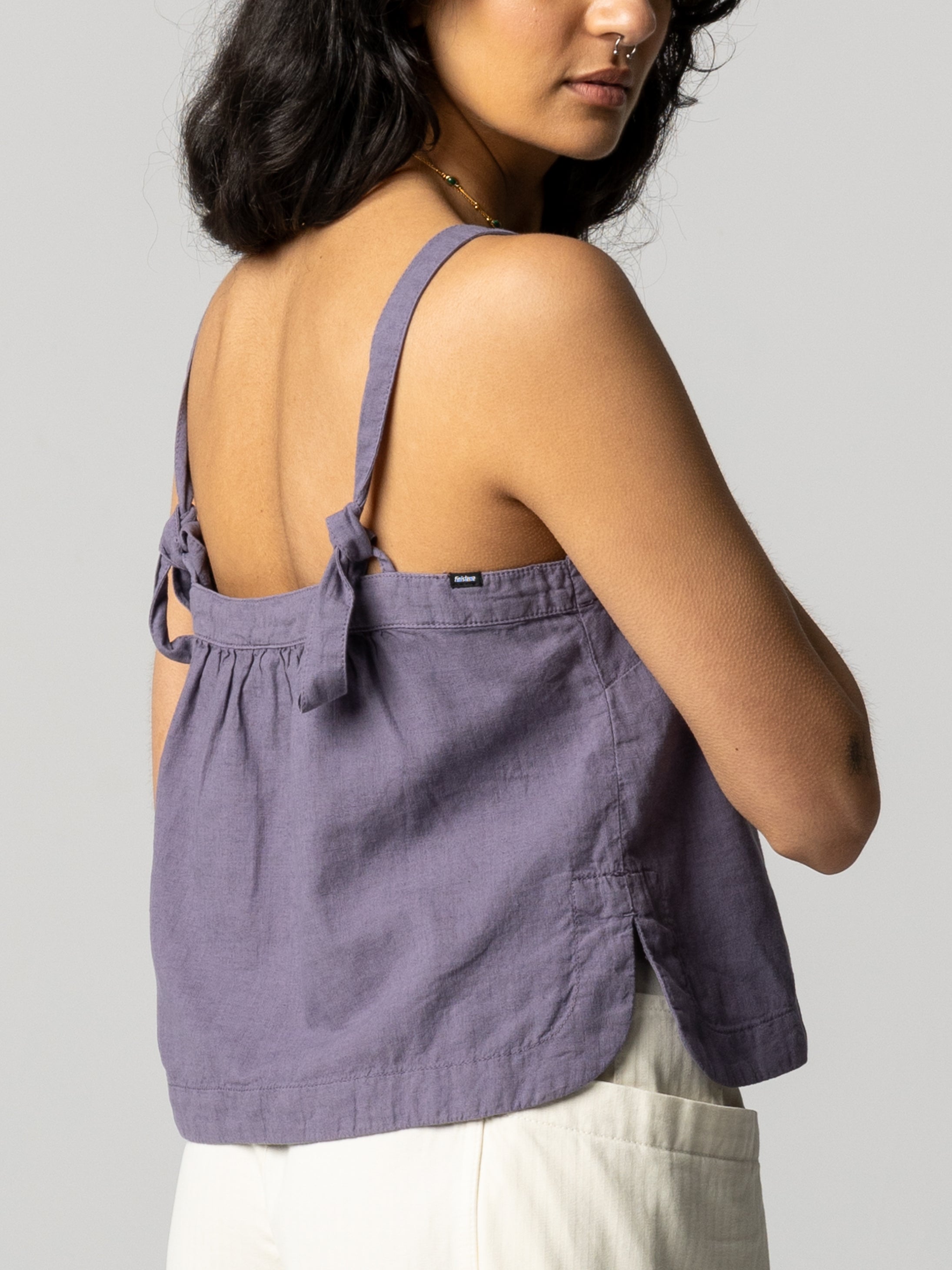 Hemp Cami Top in Purple - Morva
