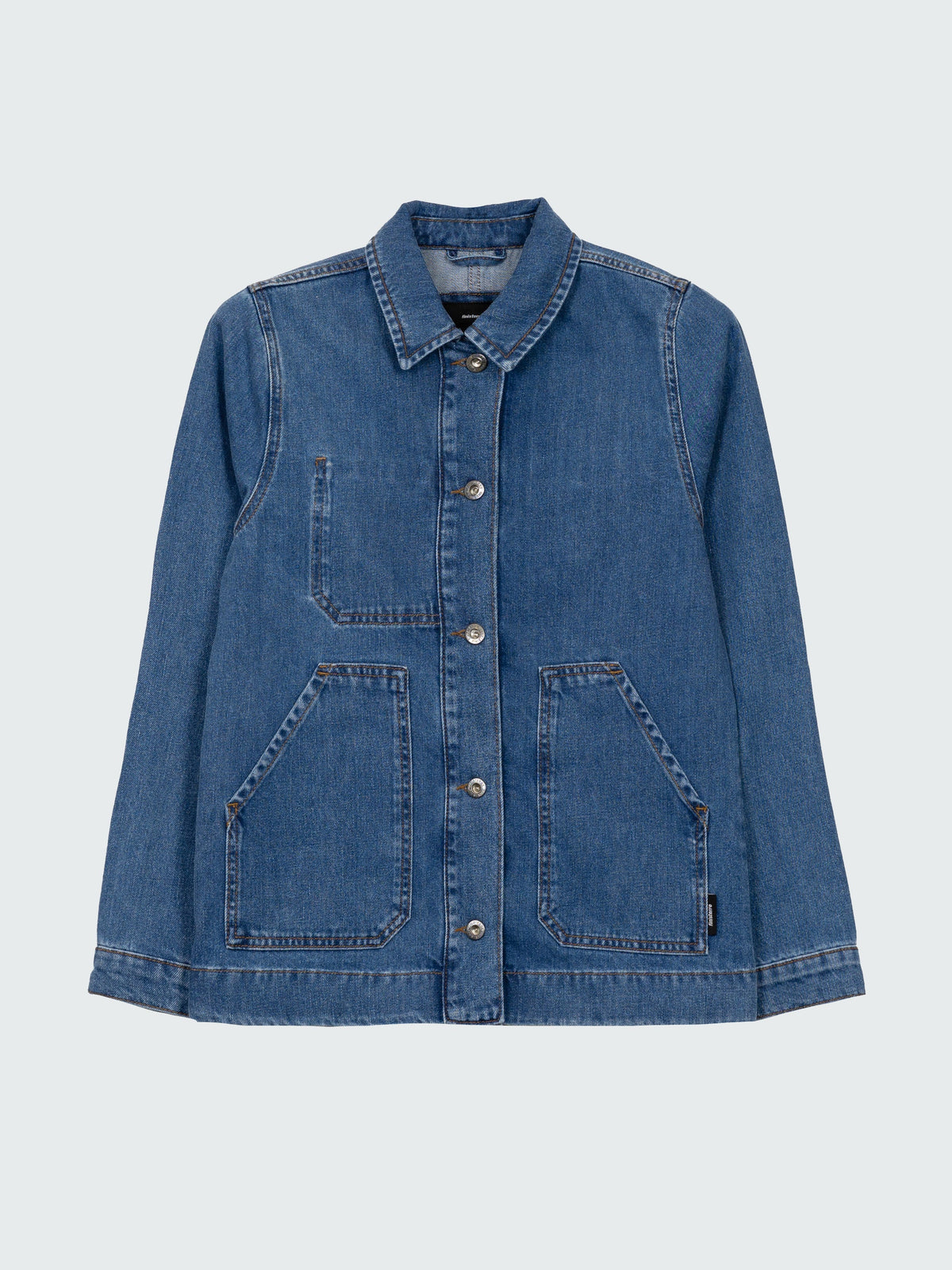 Yarrel Denim Chore Jacket in Washed Indigo