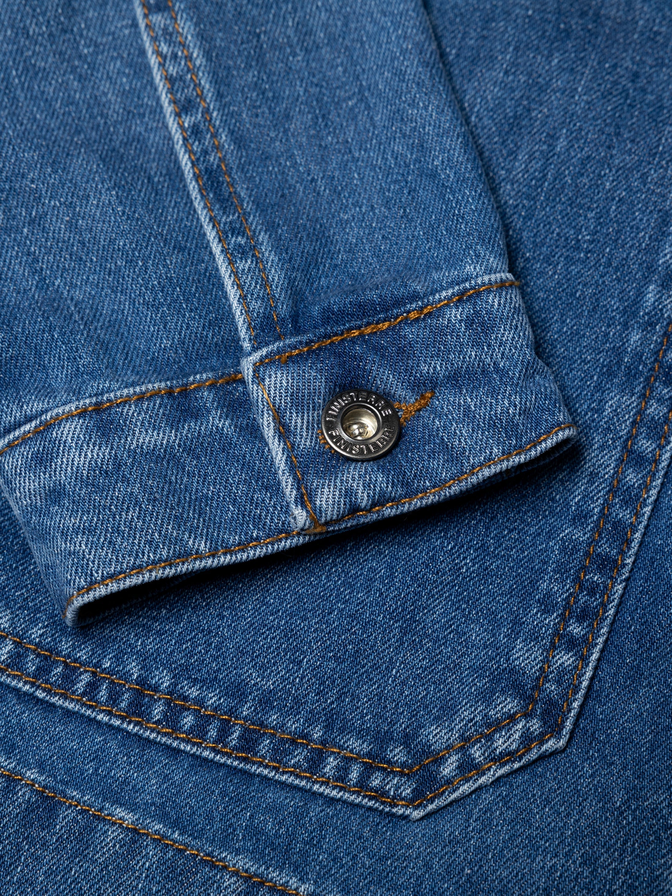 Yarrel Denim Chore Jacket in Washed Indigo