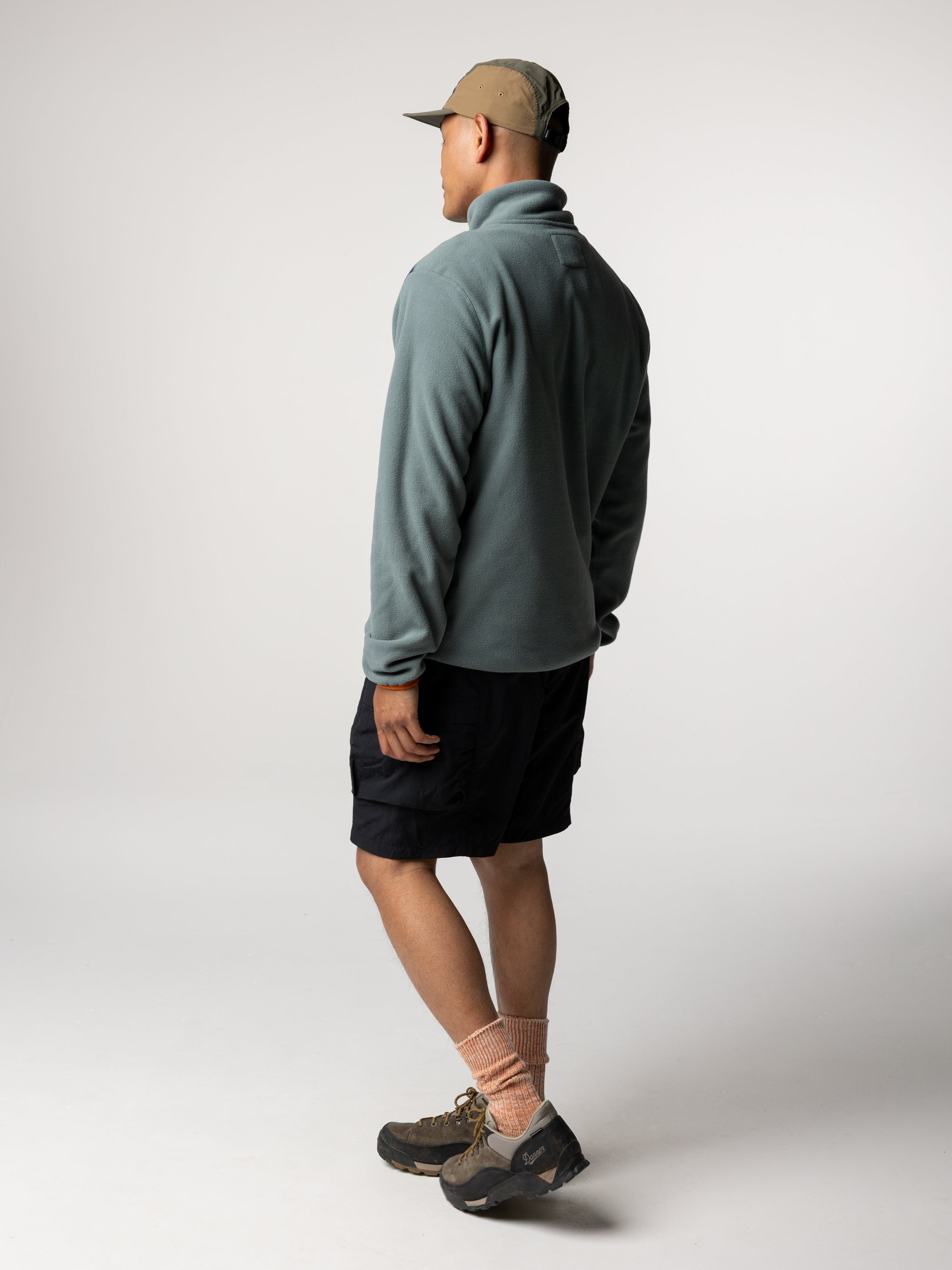 Recycled 1/4 Fleece in Deep Sea/Blue - Axiom