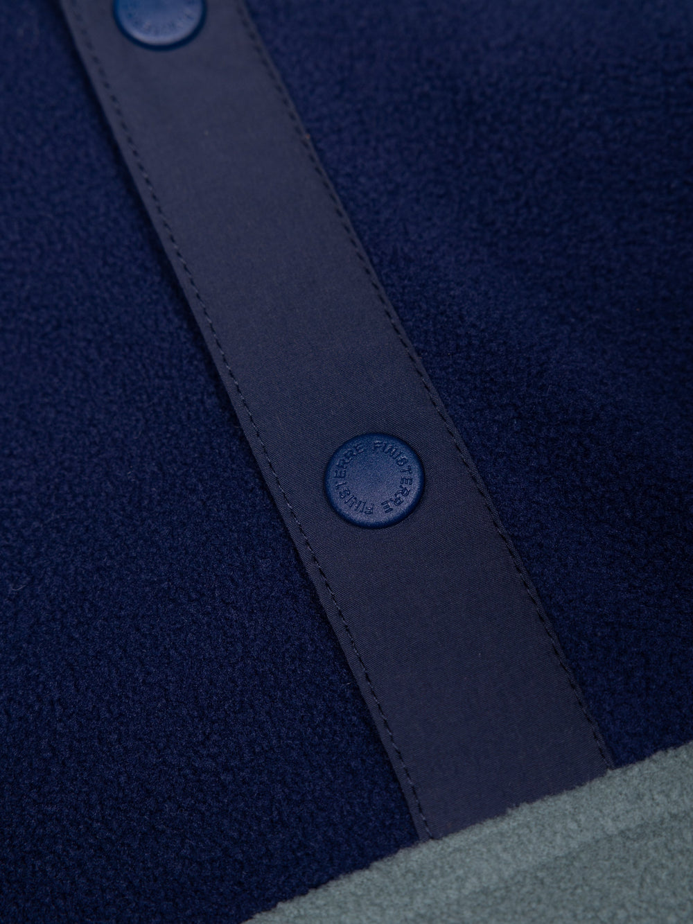Recycled 1/4 Fleece in Deep Sea/Blue - Axiom