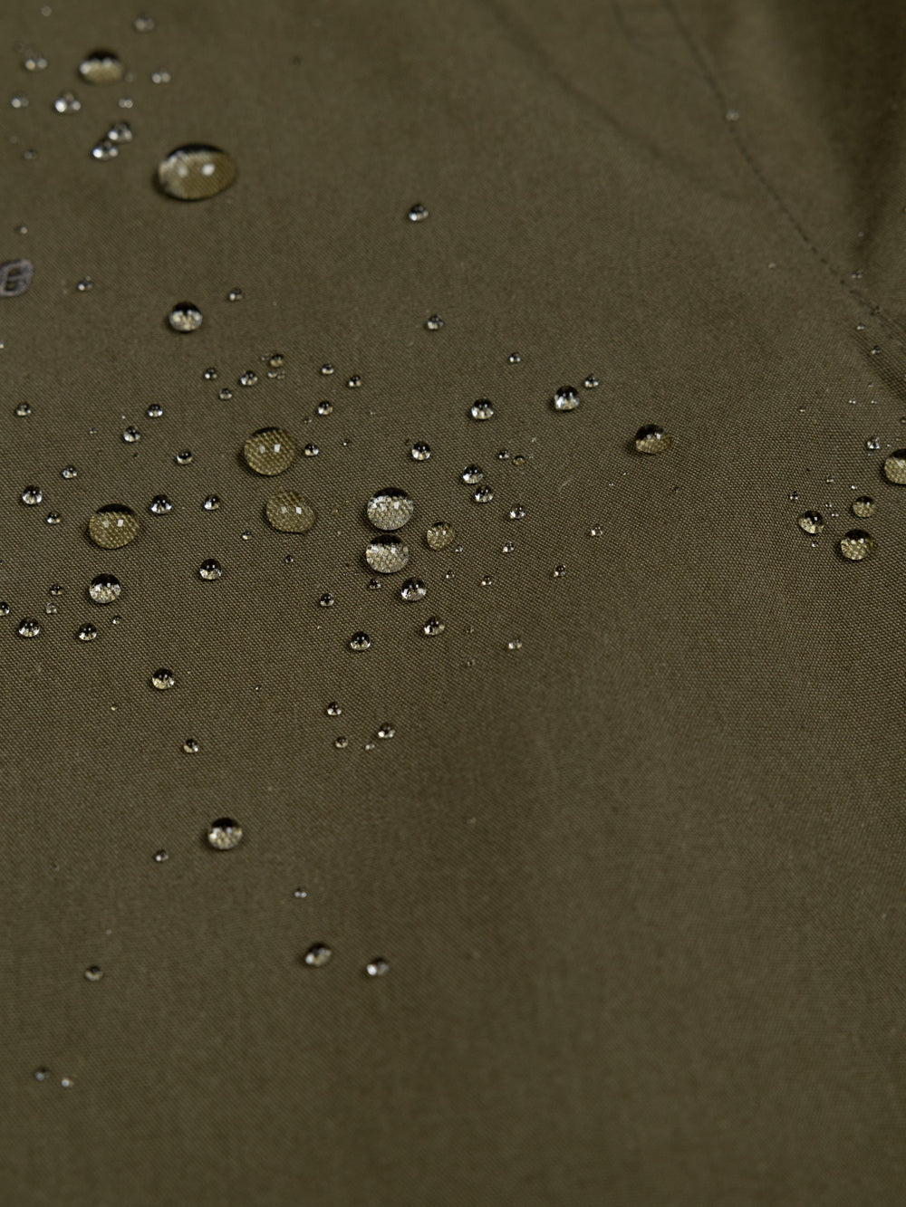 Organic Cotton Waterproof Jacket in Olive - Litus