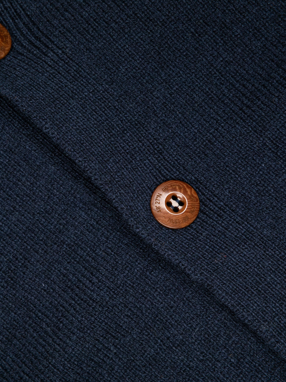 Wool Cardigan in Navy - Columba