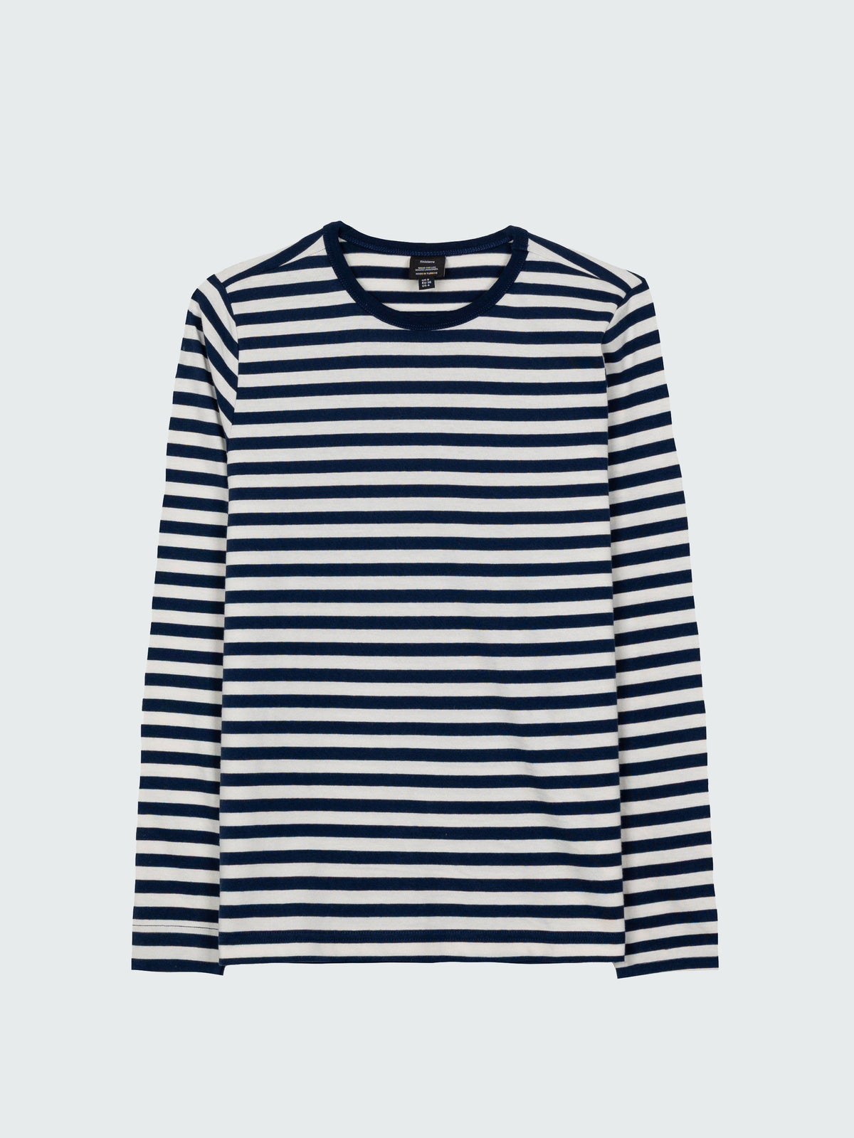 Eldon Long Sleeve T-Shirt in Blue/White