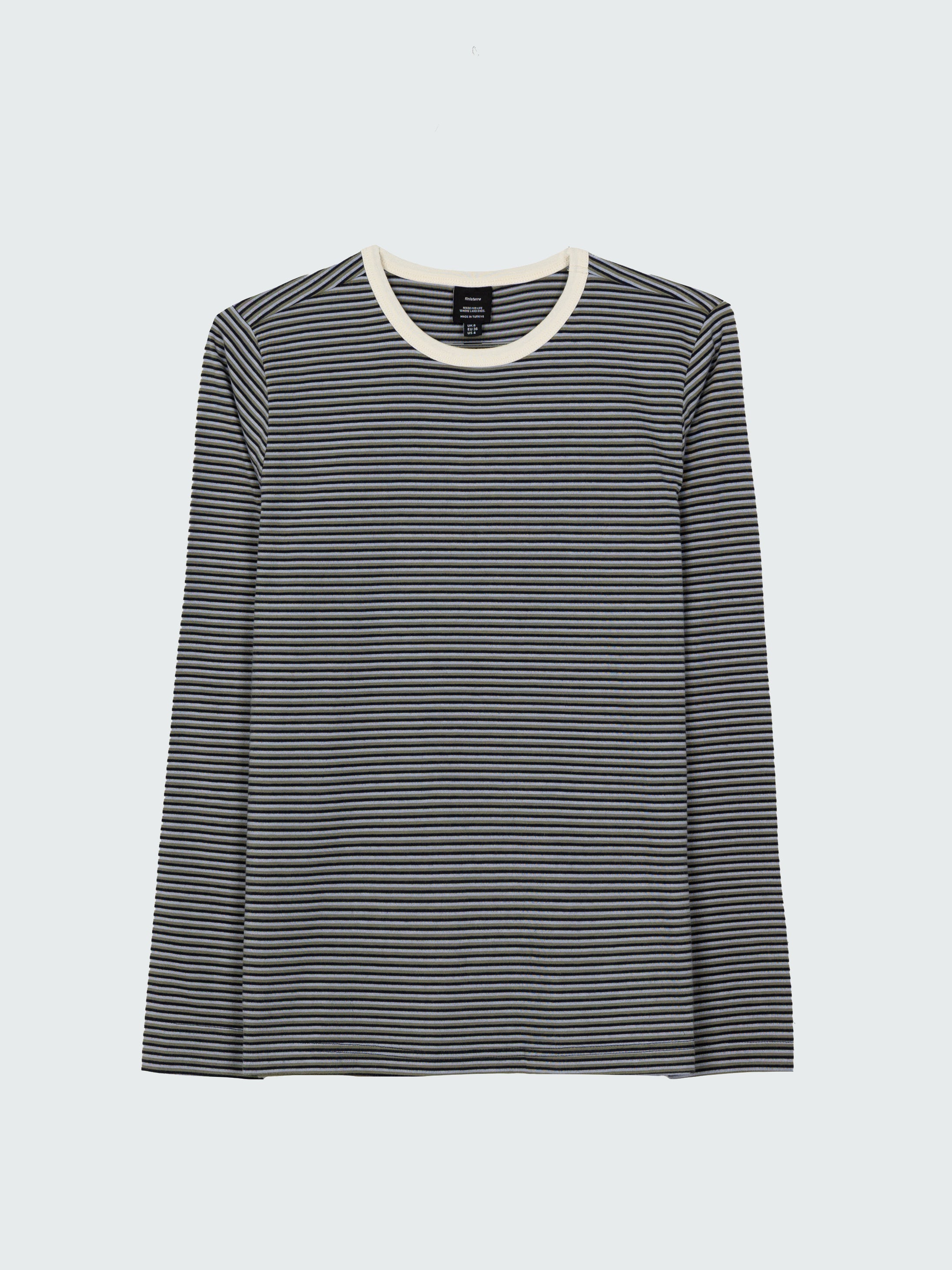 Eldon Long Sleeve T-Shirt in Blue/Green