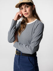 Eldon Long Sleeve T-Shirt in Blue/Green