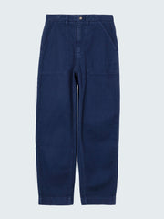 Organic Canvas Trouser in Blue - Yarrel