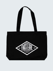 Organic Cotton Tote Bag in Black - Diamond Type